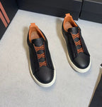 Liam | Textured Slip-on Low Top Sneakers