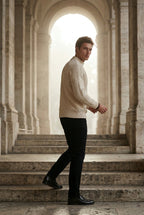 Liam | Chunky Ribbed Slim Fit Crewneck Sweater