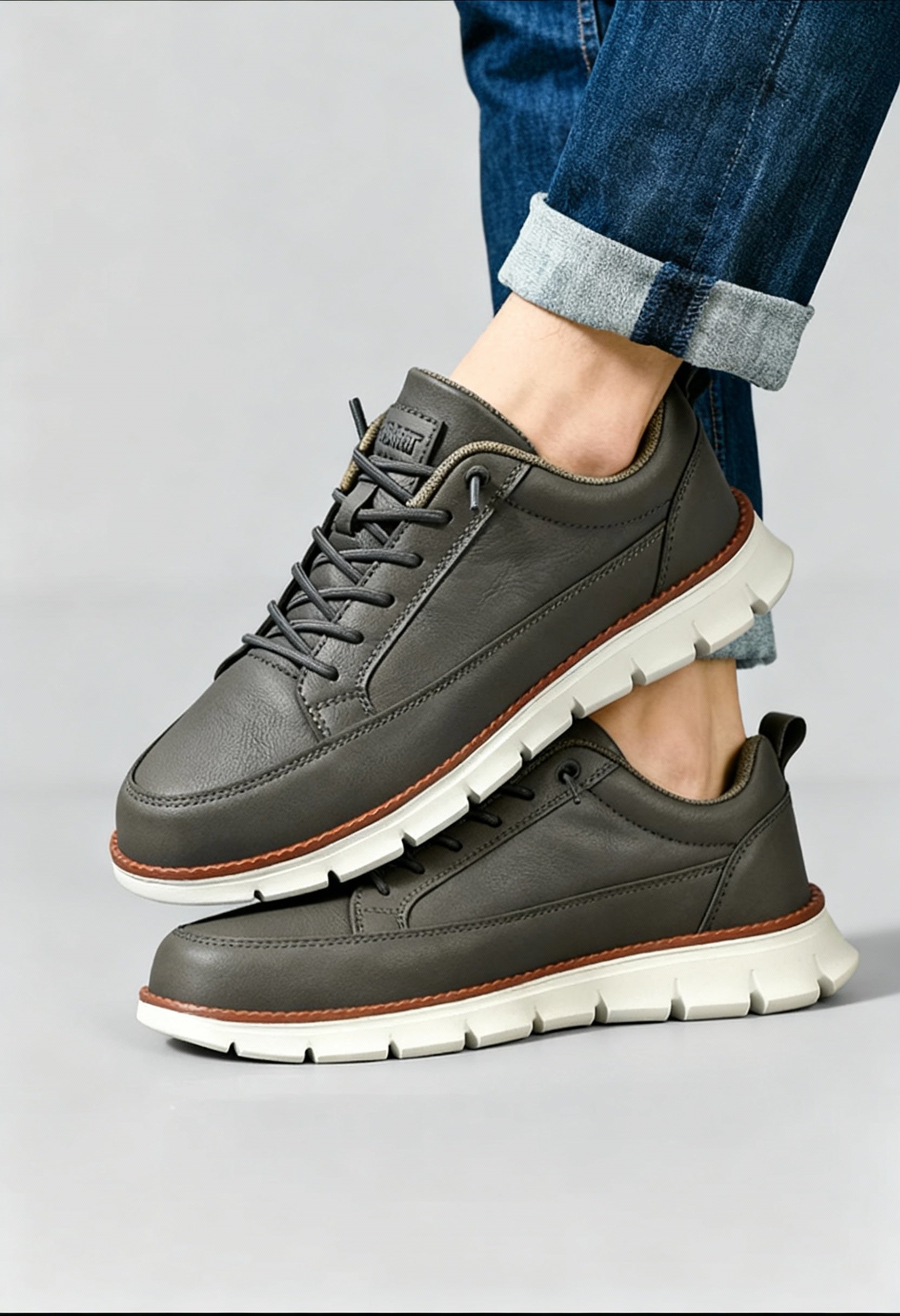 Liam | Chunky Sole Lace-up Casual Sneakers