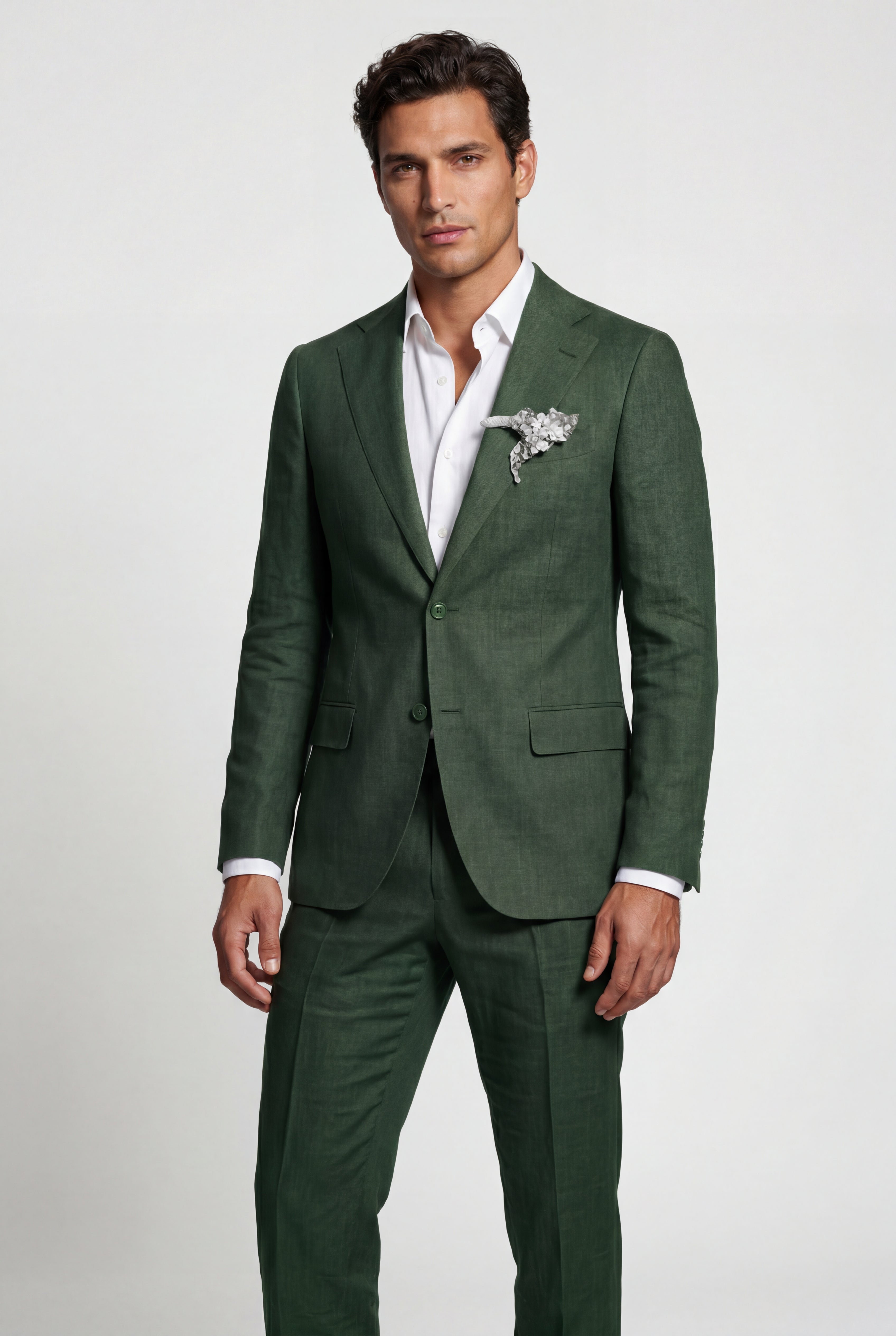 Liam | Pastel Slim Fit Two-piece Suit with Notched Lapel