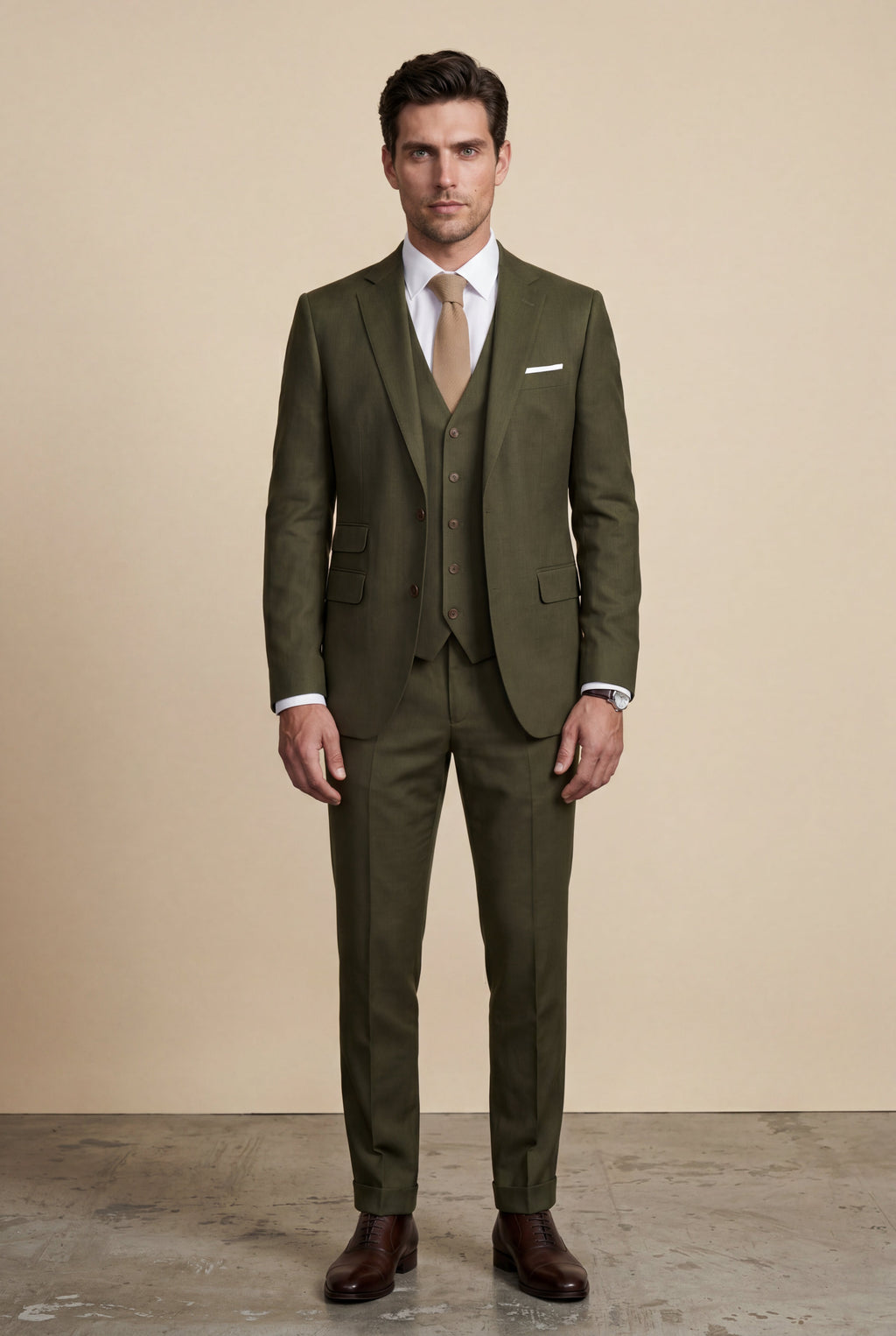 Liam | Slim Fit Three-piece Tailored Formal Suit Set