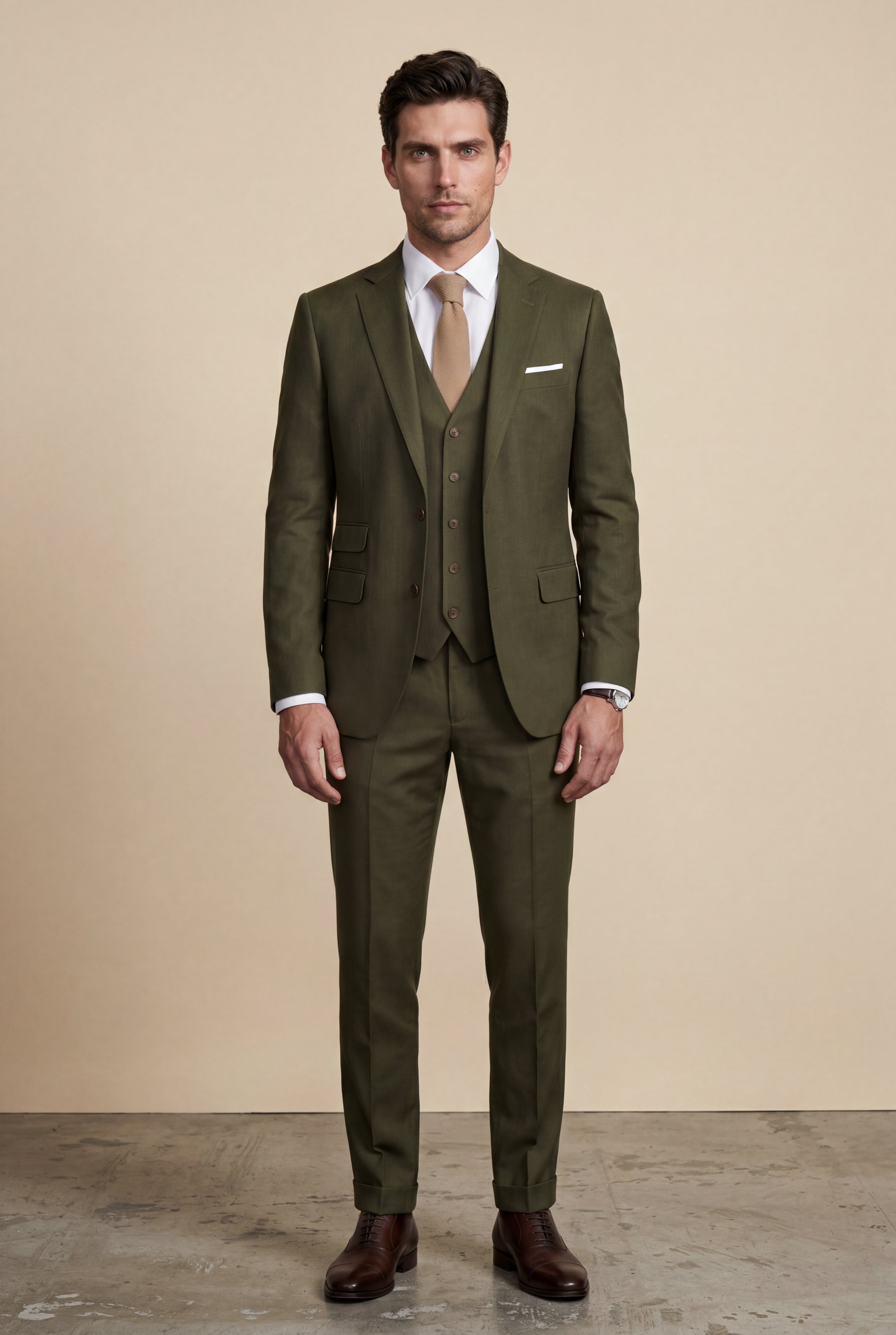 Liam | Slim Fit Three-piece Tailored Formal Suit Set