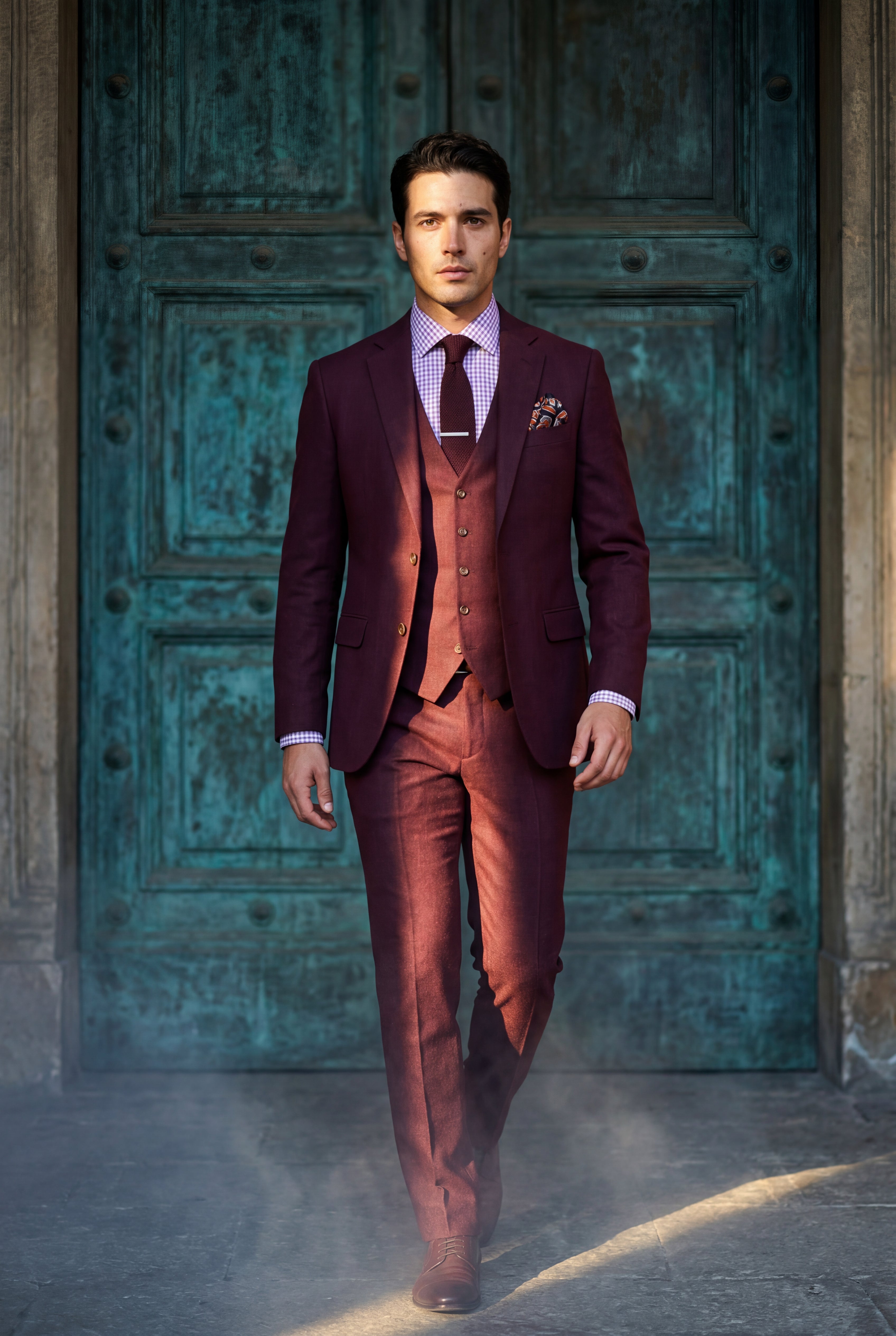 Liam | Slim Fit Three-piece Tailored Formal Suit Set
