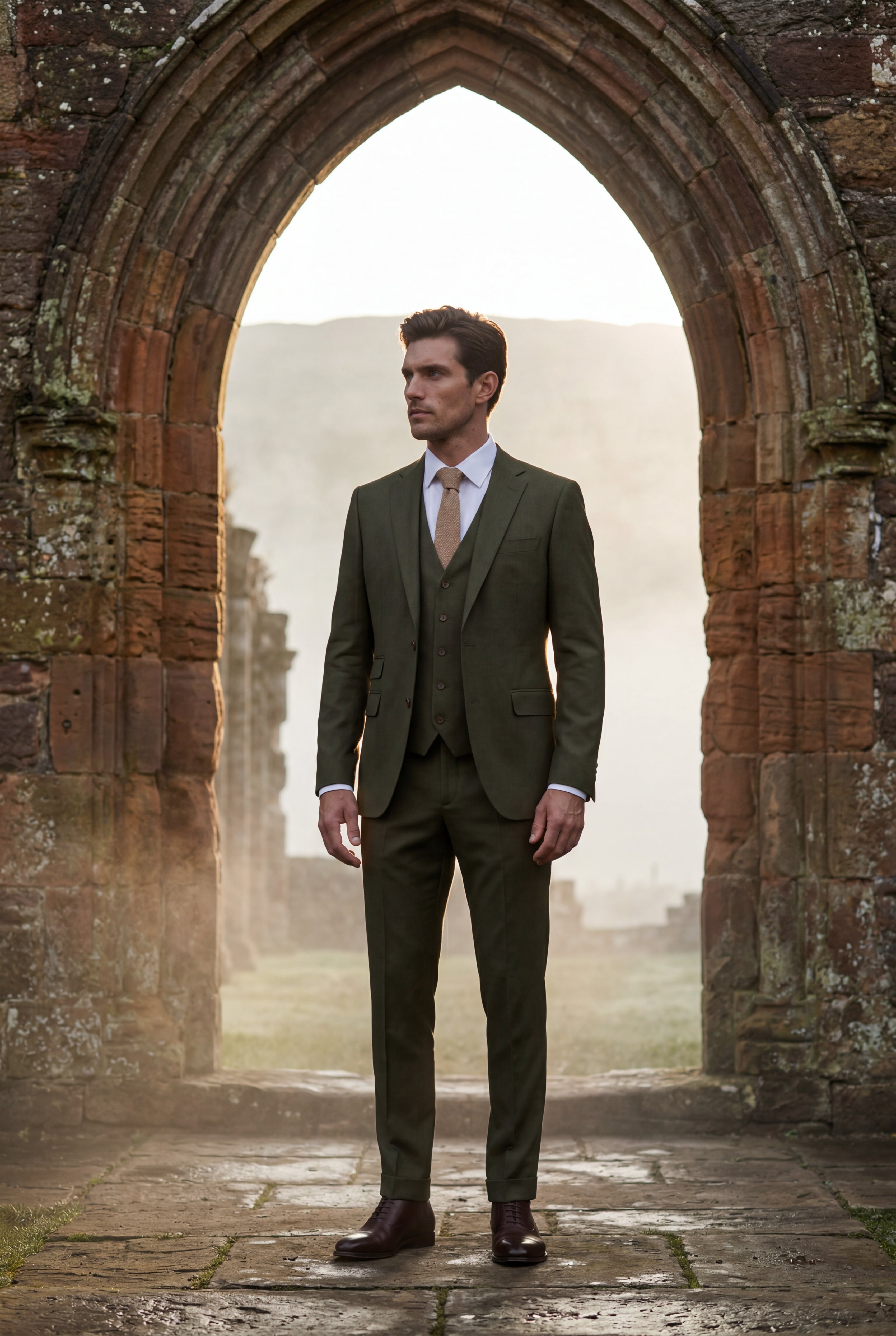 Liam | Slim Fit Three-piece Tailored Formal Suit Set
