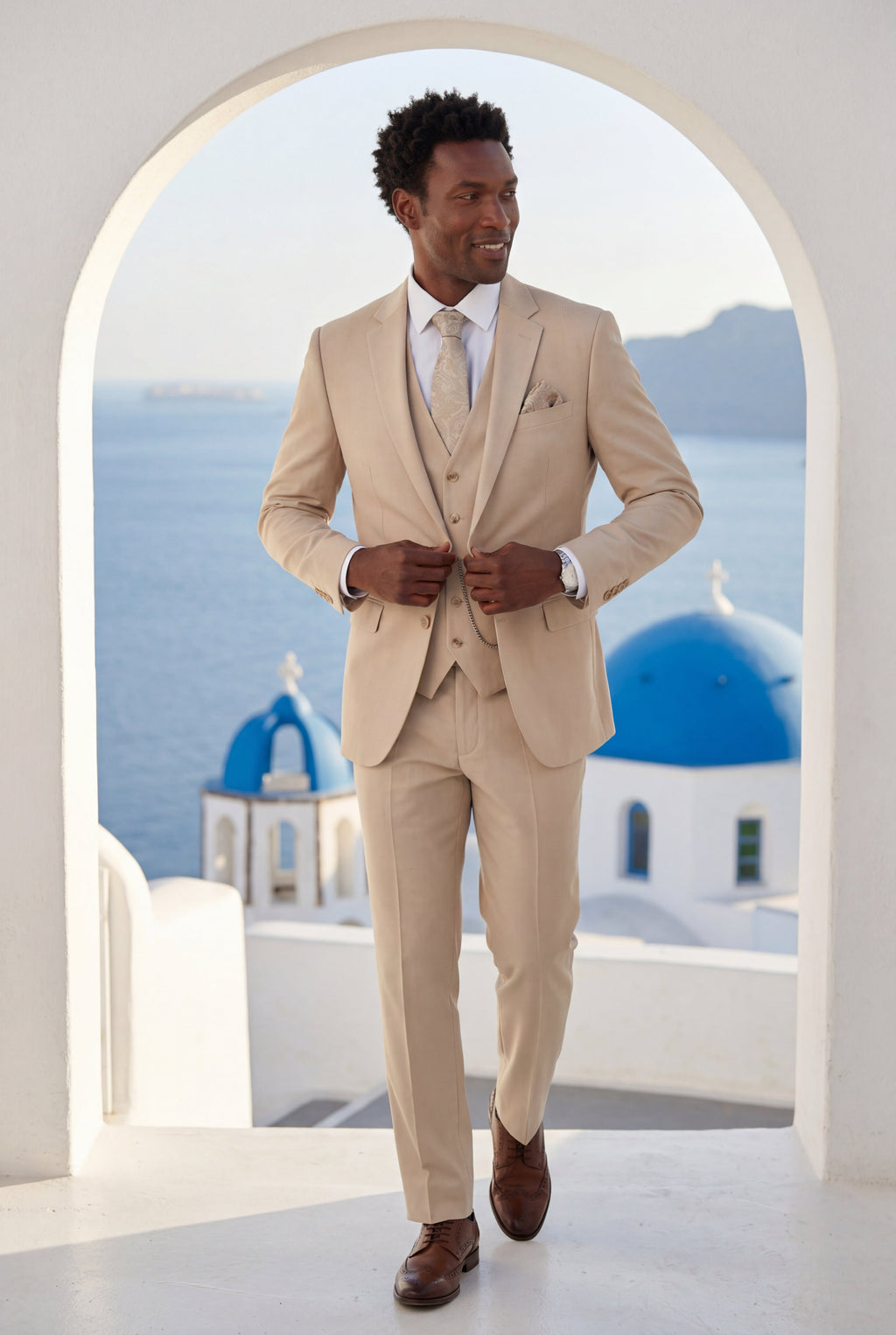 Liam | Slim Fit Three-piece Tailored Formal Suit Set