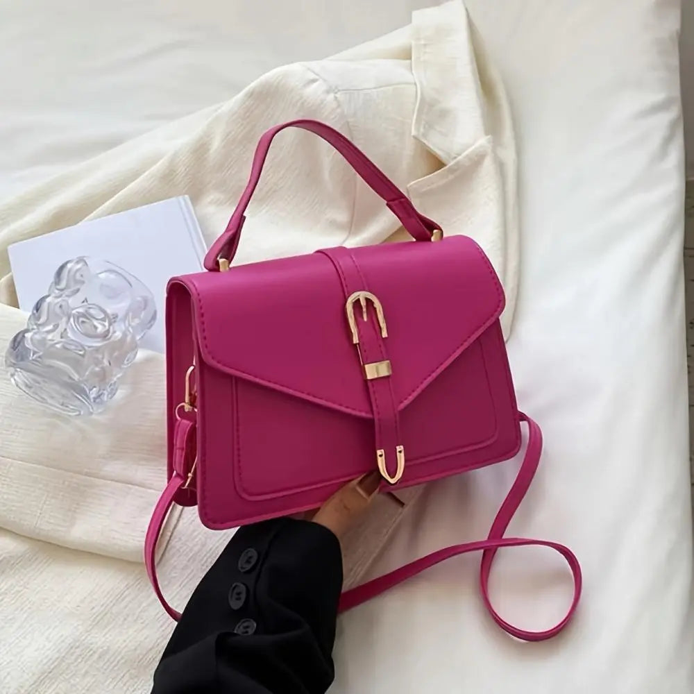 Lieke | Structured Mini Crossbody Bag with Buckle Detail