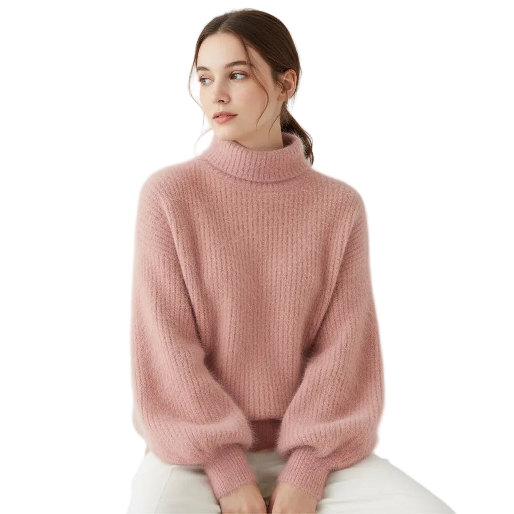 Janice |  Lantern Sleeve Sweater