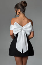 Enora - Noir Belle Bow Dress