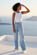 Lia | High-rise Wide Leg Vintage Jeans