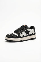 Lia | Women's Star Patch 90s-Inspired Low-Top Sneakers