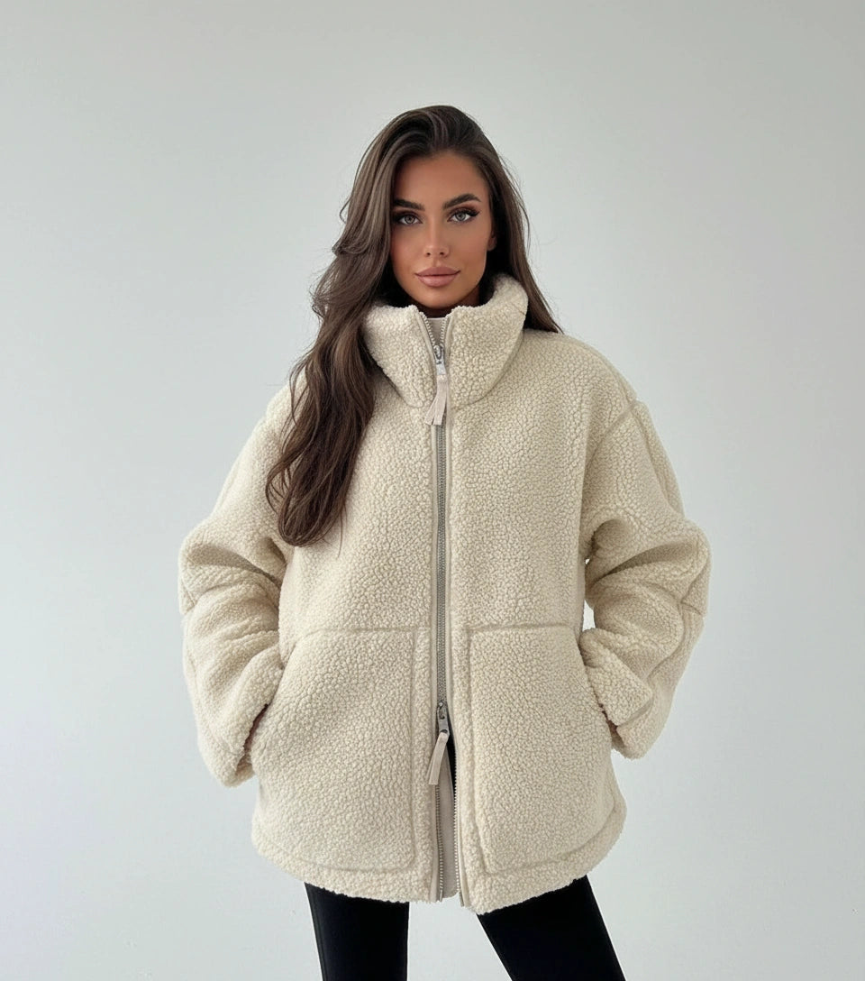 Elcevi | Teddy wool jacket for women