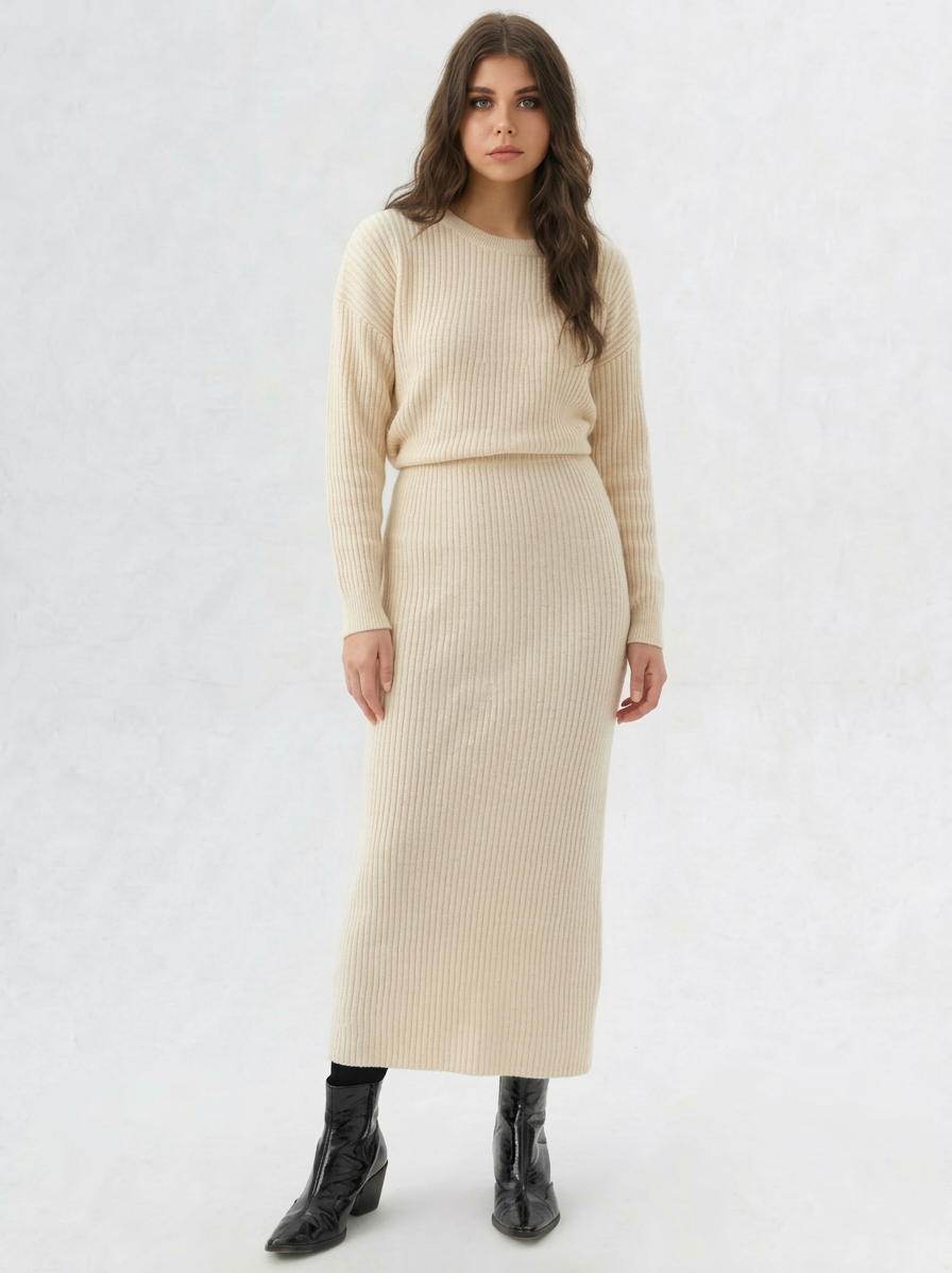 Lia | Ribbed Knit Dress