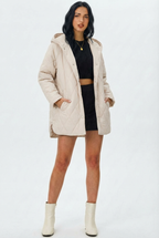 Lina | Quilted Hooded Jacket