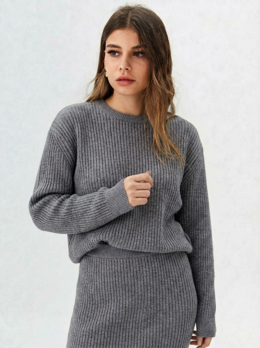 Lia | Ribbed Knit Dress