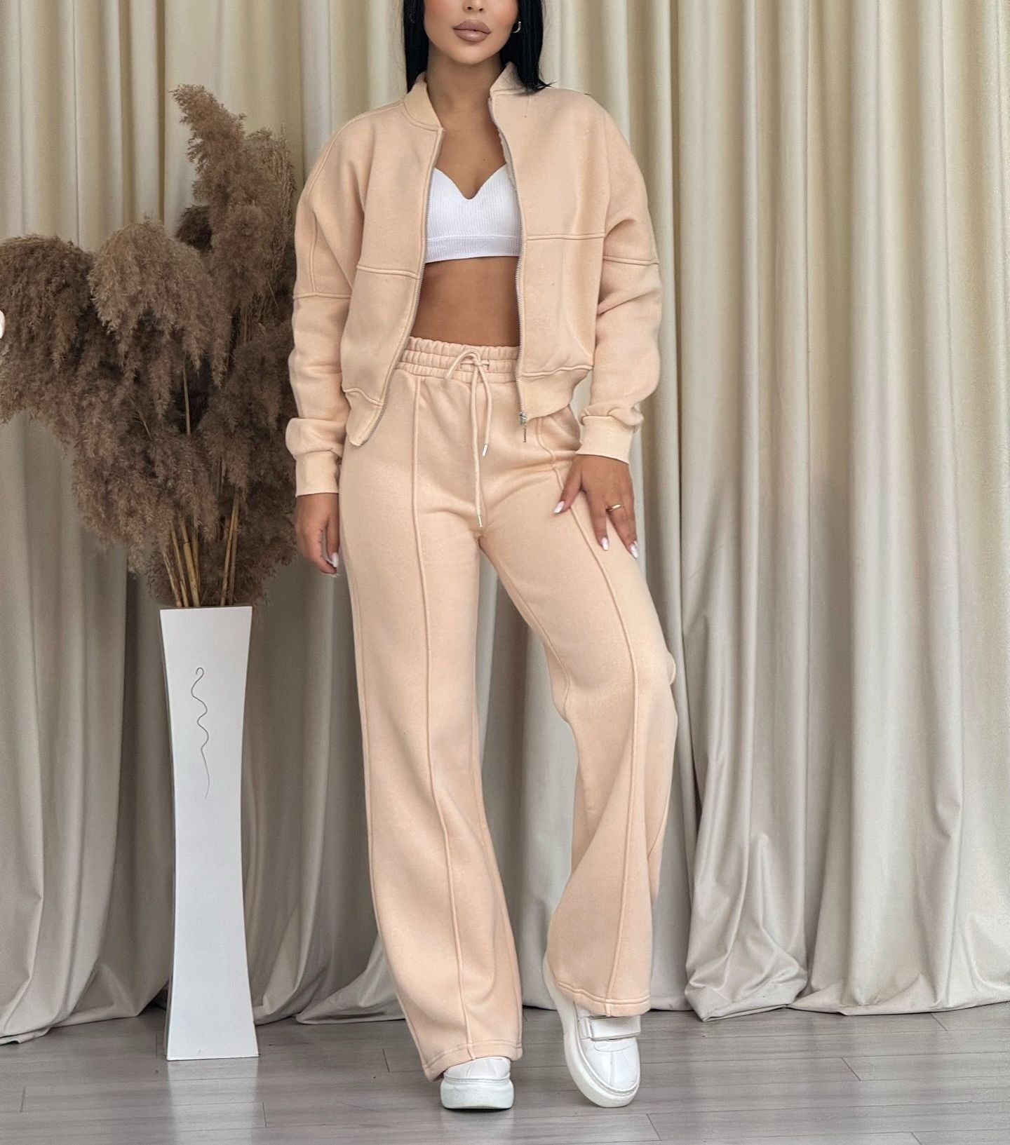 Lili | Women's Two-Piece Zip Jacket & Trousers Set