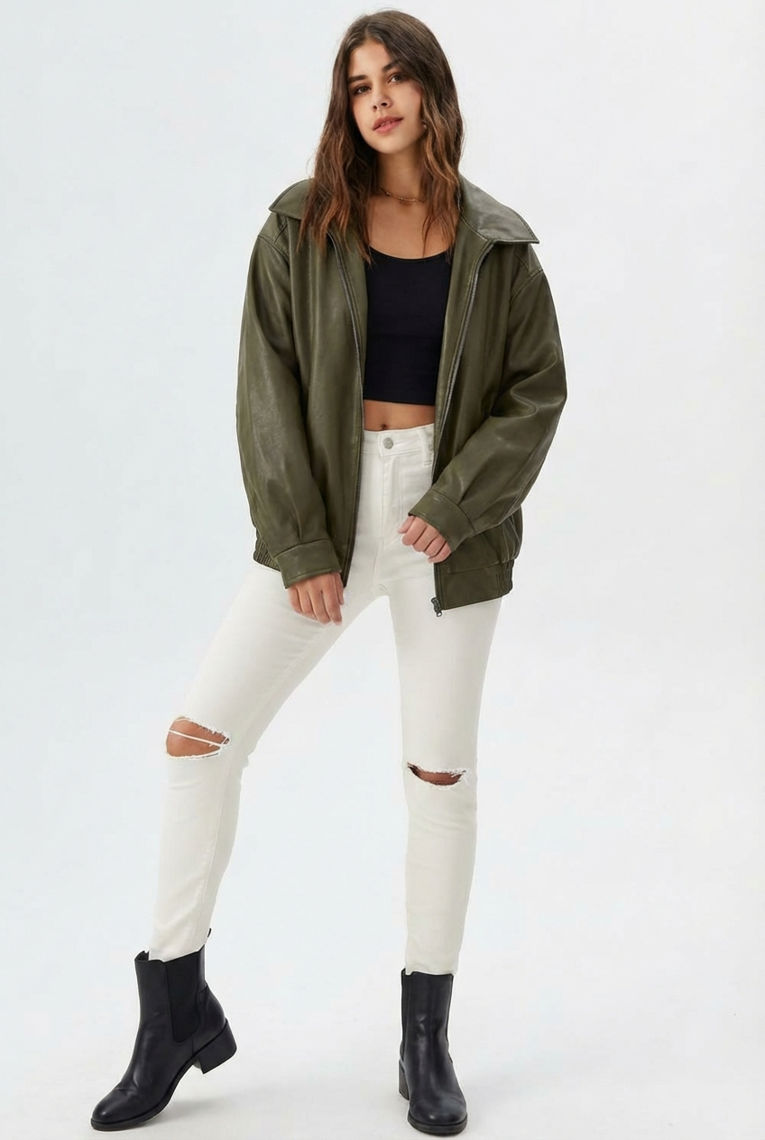 Noa |  Faux Leather Jacket