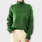 Eva Maria - Women's Sweater with Cable Knit Detail