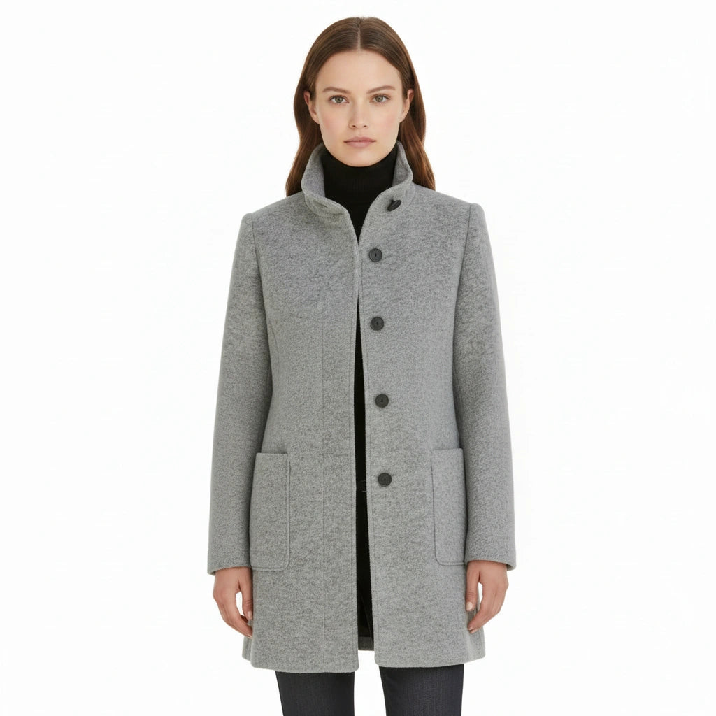 Elcevi | Wool winter coat for women