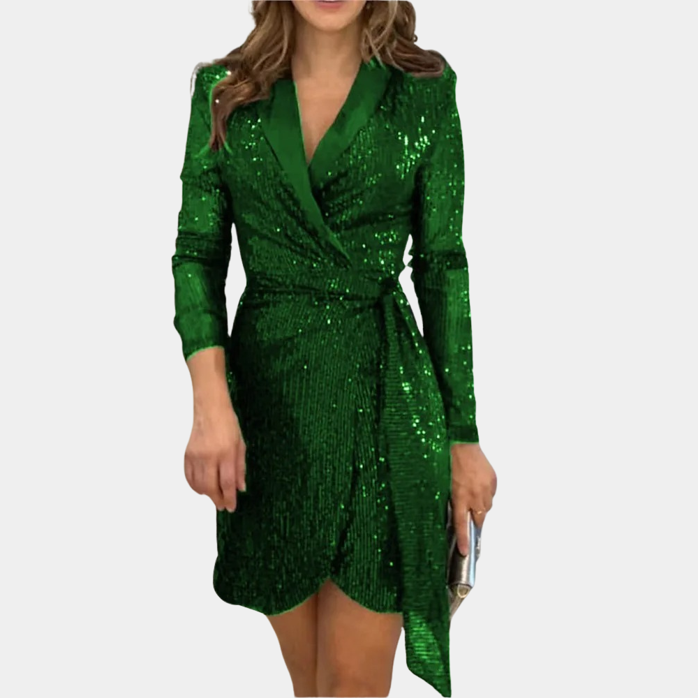 Elviana Chiara - Elegant Women's Blazer Dress with Belt