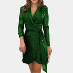 Elviana Chiara - Elegant Women's Blazer Dress with Belt
