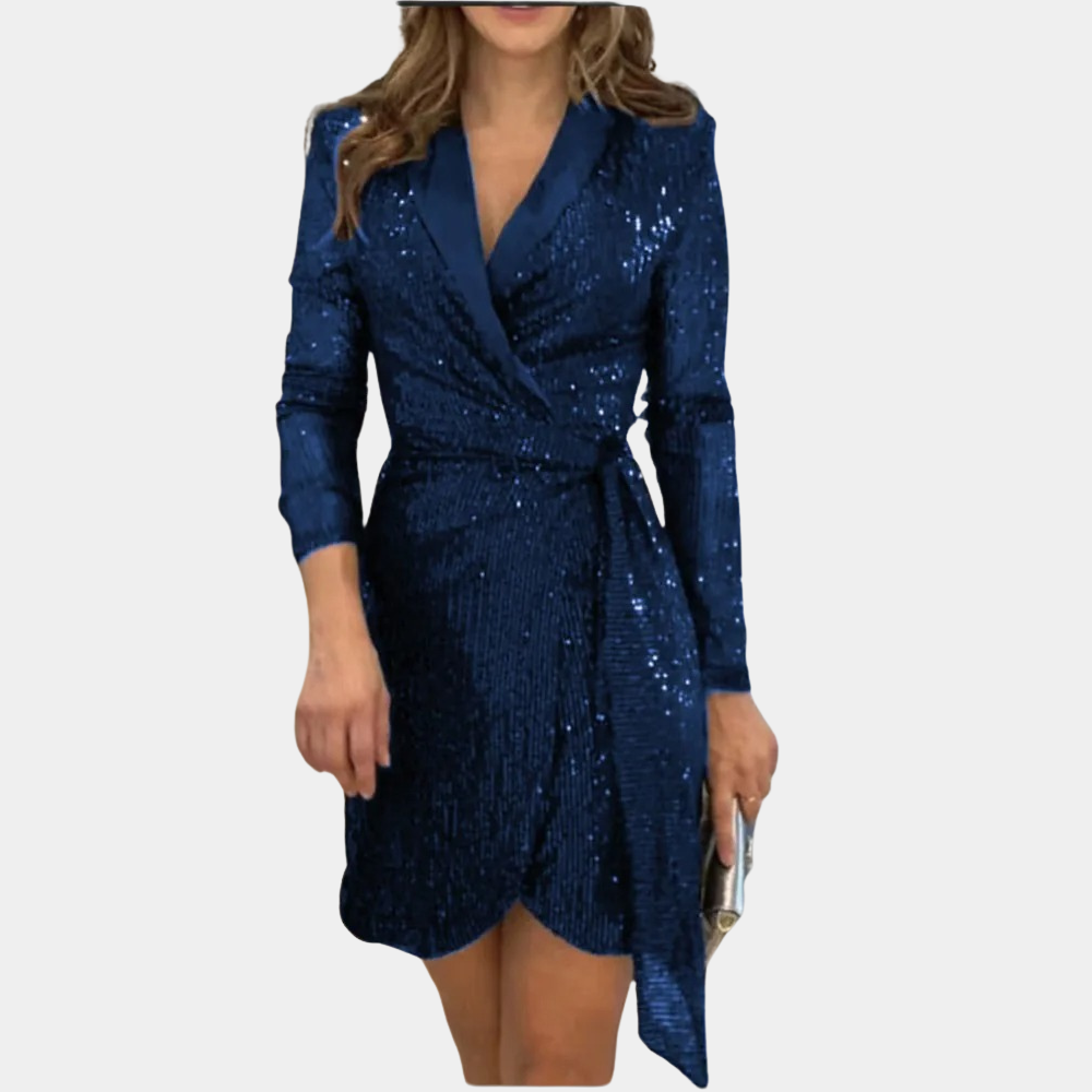 Elviana Chiara - Elegant Women's Blazer Dress with Belt