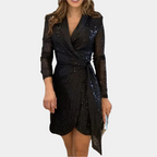 Elviana Chiara - Elegant Women's Blazer Dress with Belt