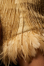 Alessia | Fringe Feather-trim Mini Cocktail Dress For Women