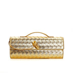 Lieke | Metallic Structured Clutch Shoulder Bag