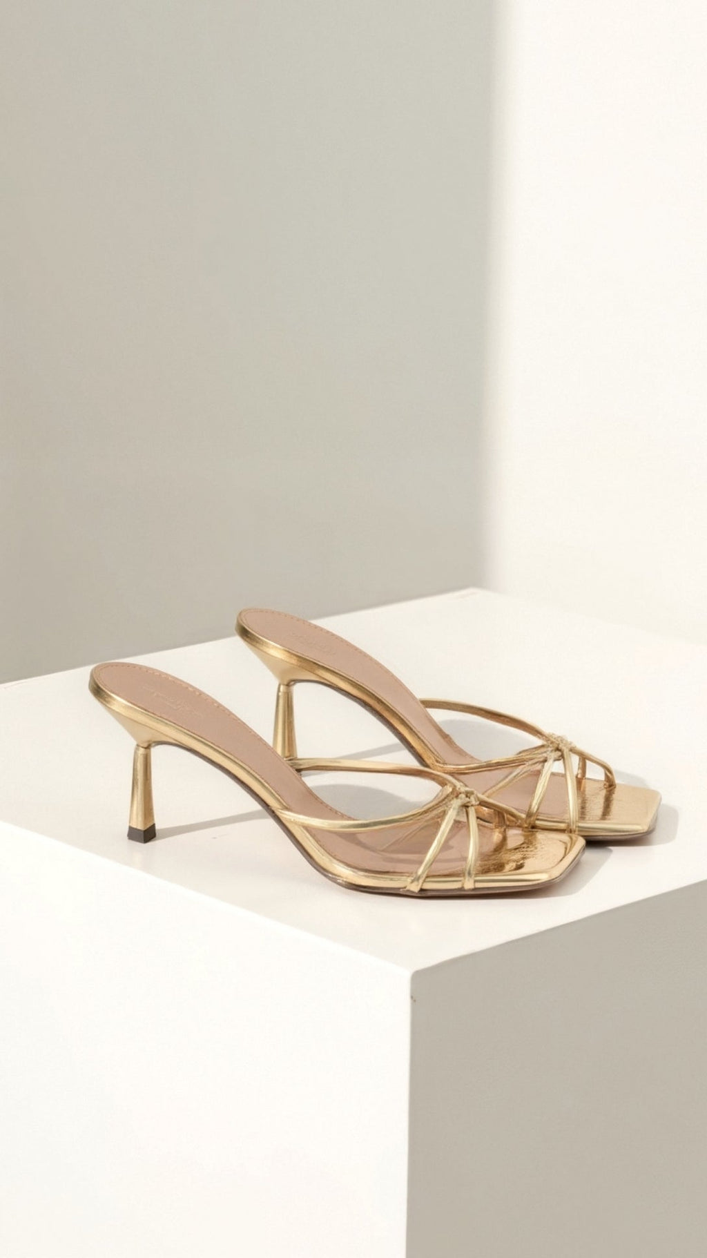 Elcevi | Strappy Square-Toe Block-Heel Mules For Women