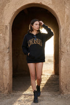 Lia | Animal Print Appliqué Relaxed Fit Casual Hoodie