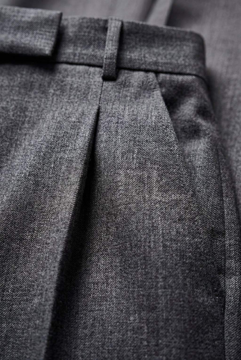 High-waisted Pleated Straight-leg Trousers