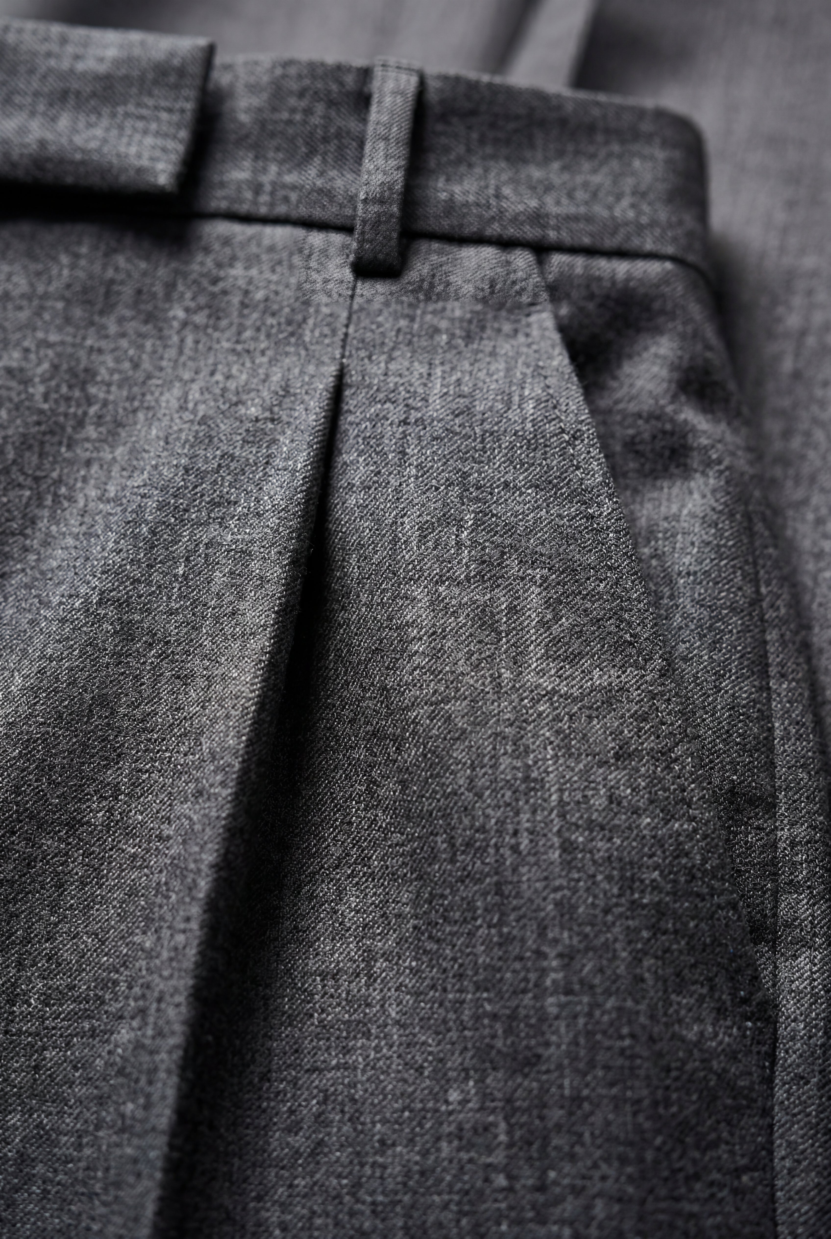 High-waisted Pleated Straight-leg Trousers