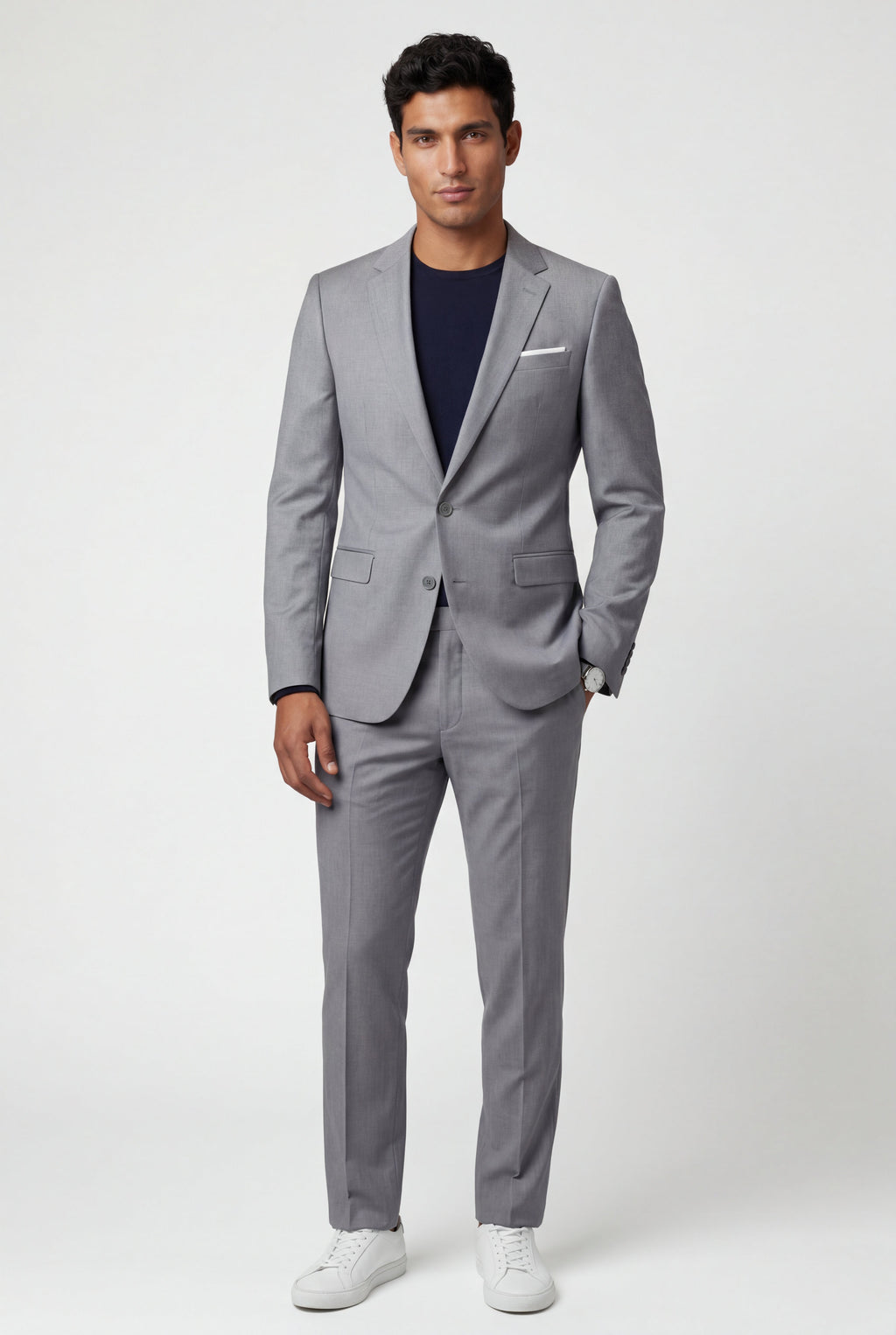 Liam | Modern Fit Tailored Two Piece Suit with Notch Lapel Jacket