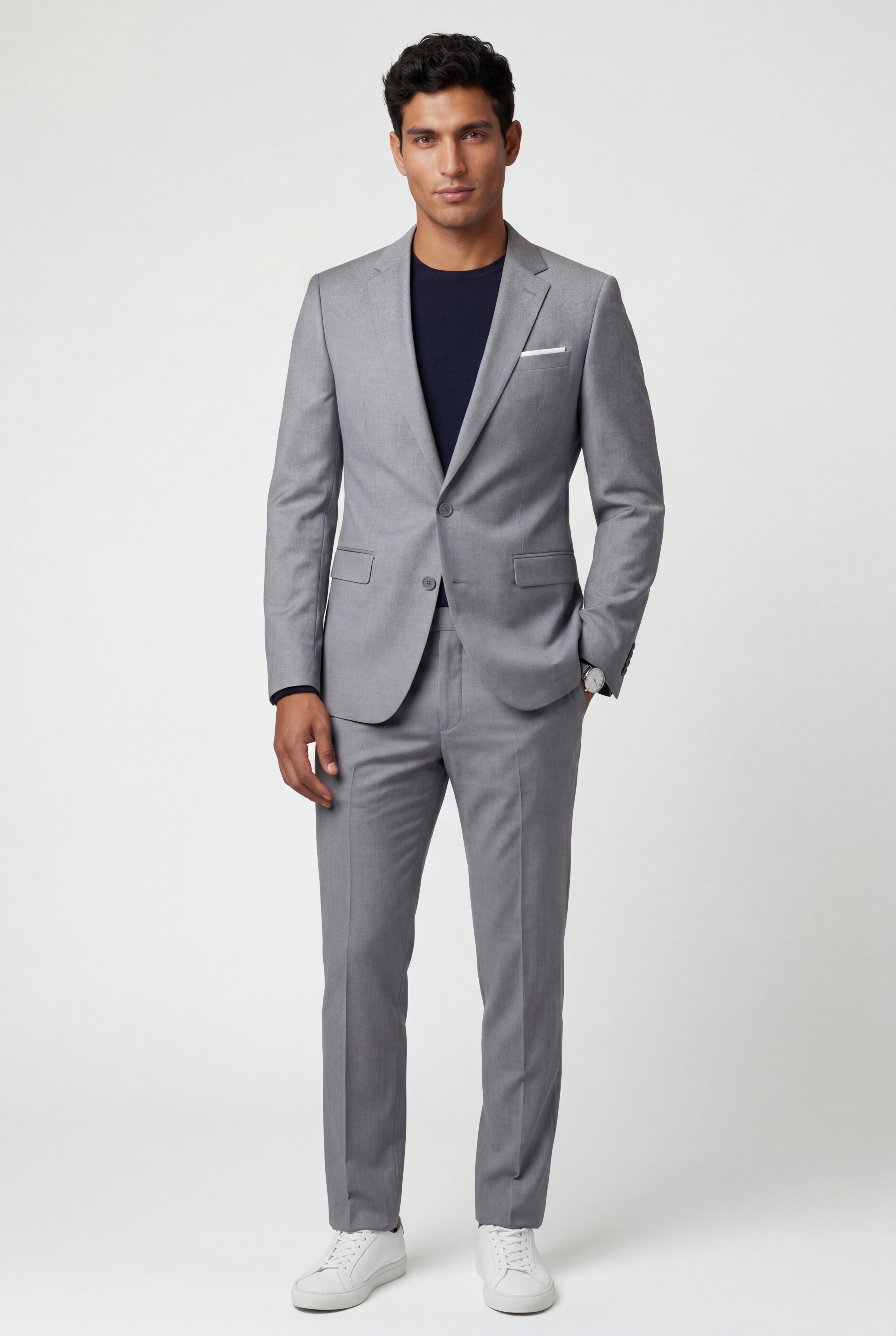 Liam | Modern Fit Tailored Two Piece Suit with Notch Lapel Jacket