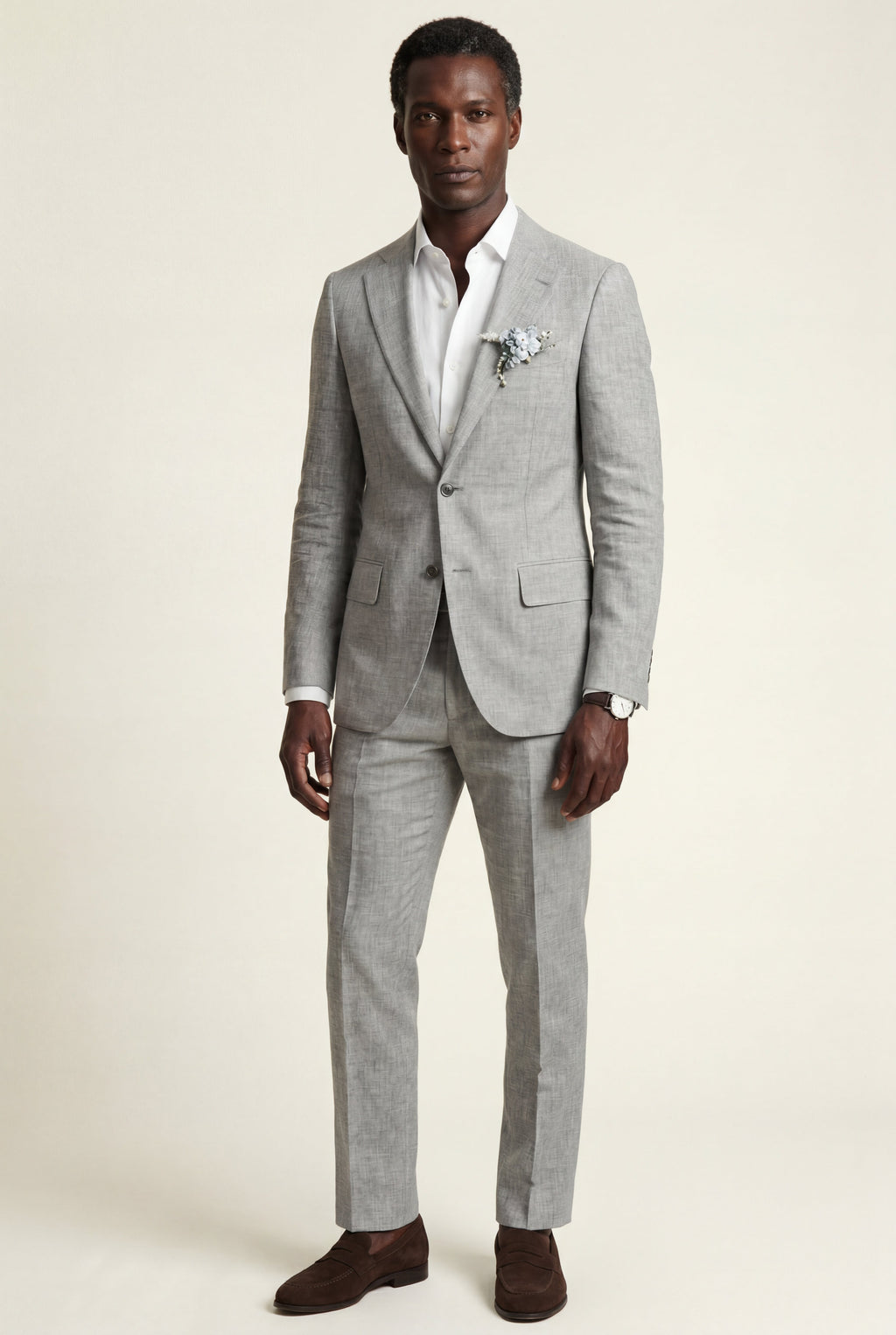 Liam | Pastel Slim Fit Two-piece Suit with Notched Lapel