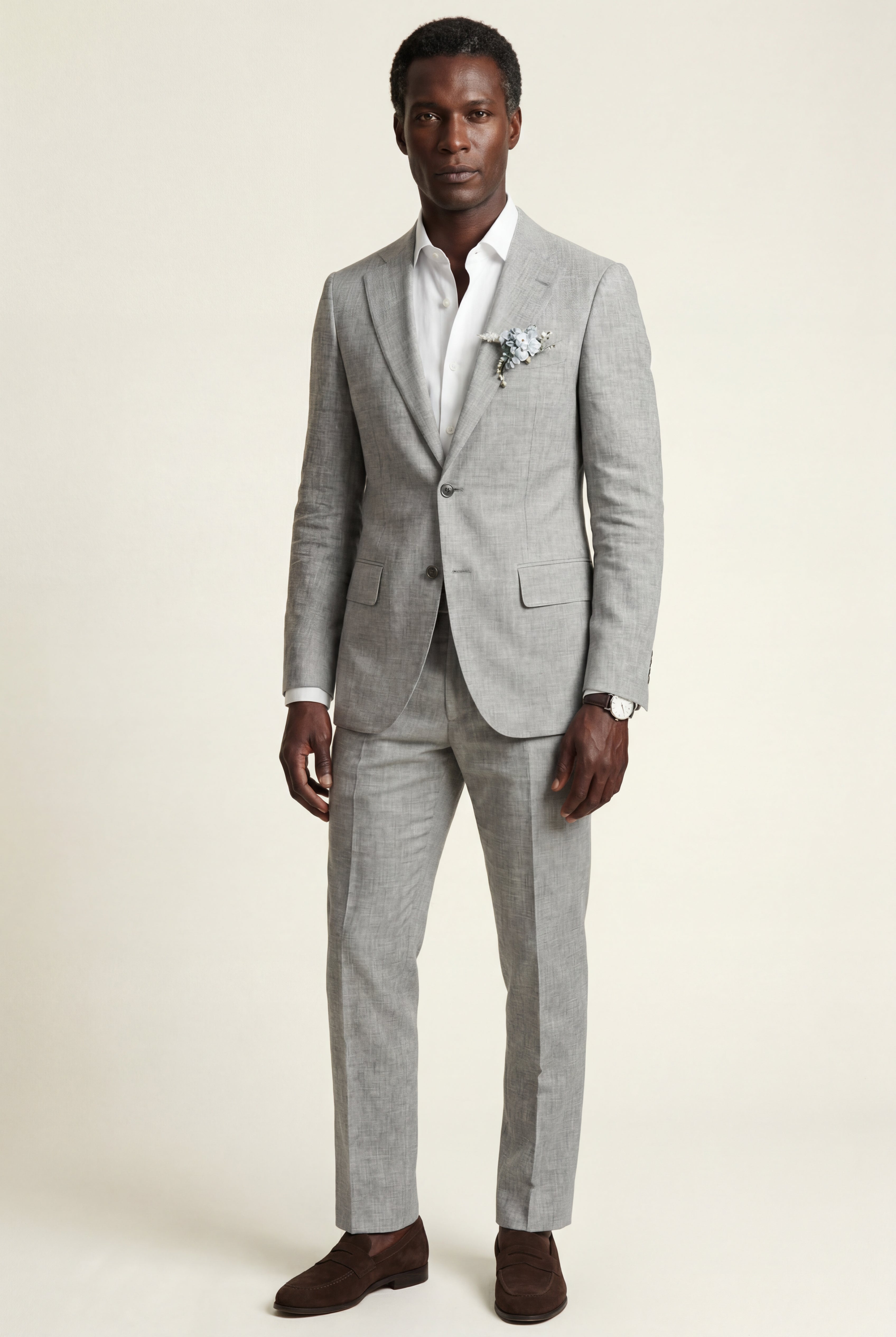 Liam | Pastel Slim Fit Two-piece Suit with Notched Lapel