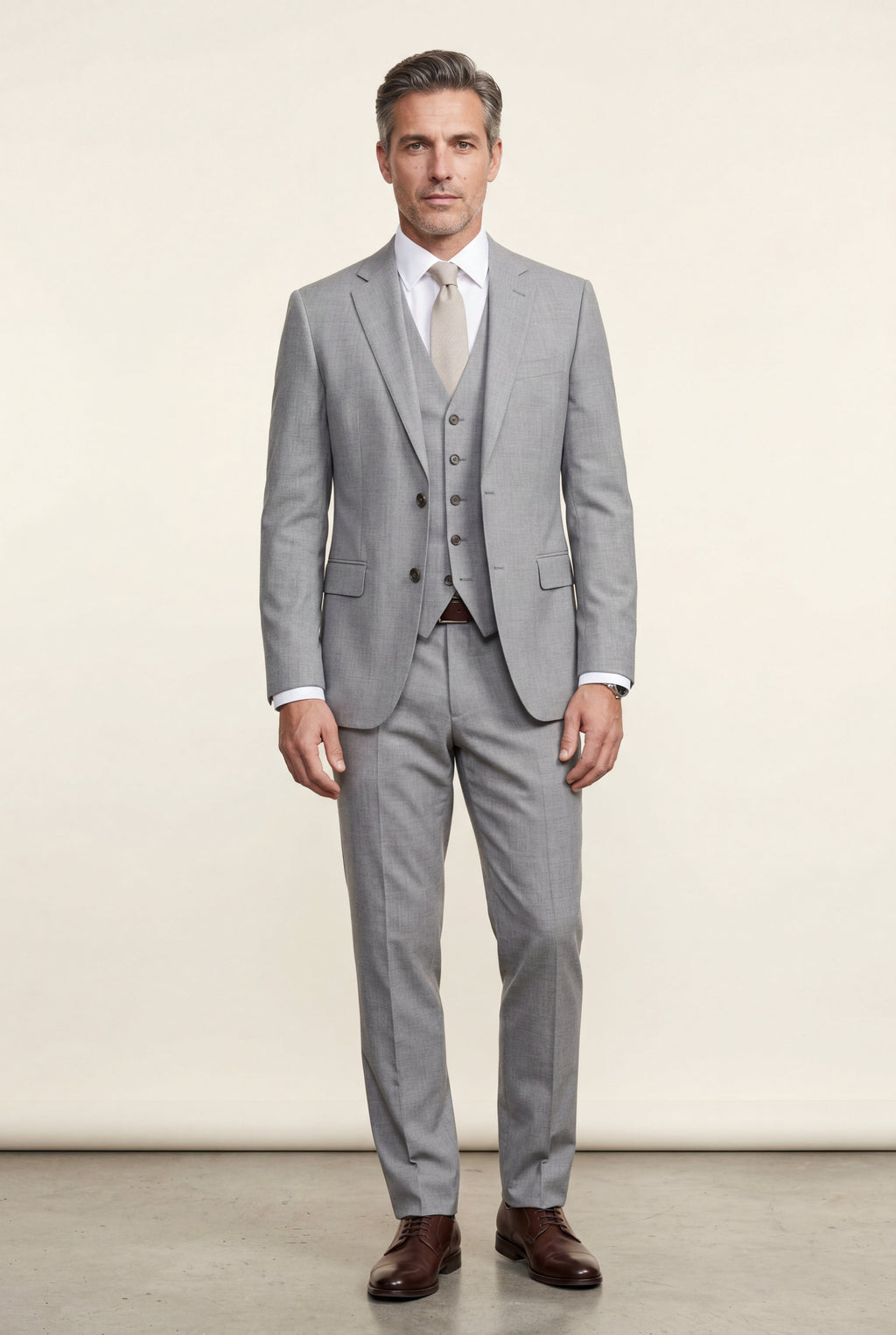 Liam | Slim Fit Three-piece Tailored Formal Suit Set