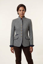 Structured Riding Jacket with Contrast Piping | Senna