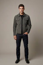 Liam | Structured Trucker Jacket with Button Closure