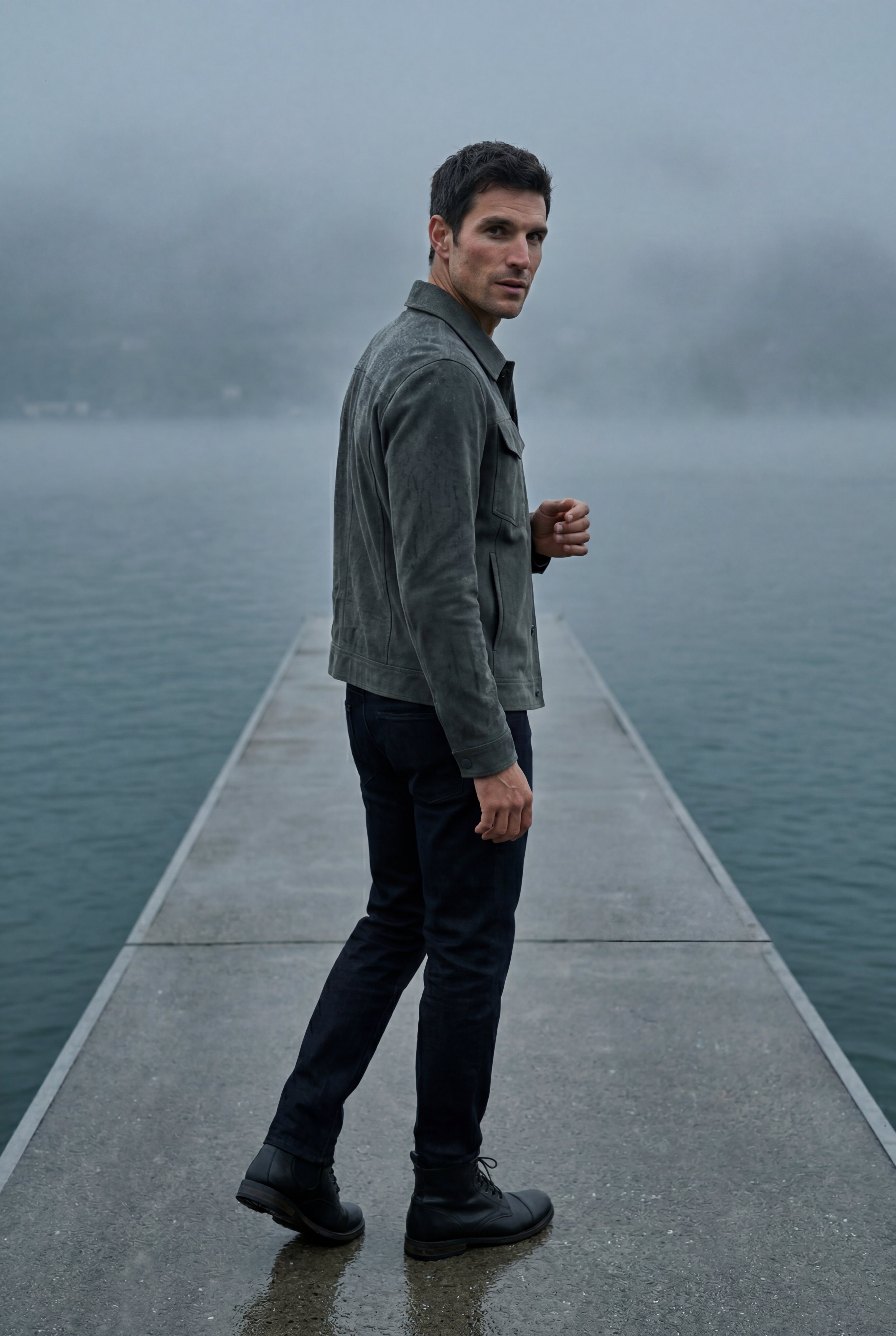 Liam | Structured Trucker Jacket with Button Closure