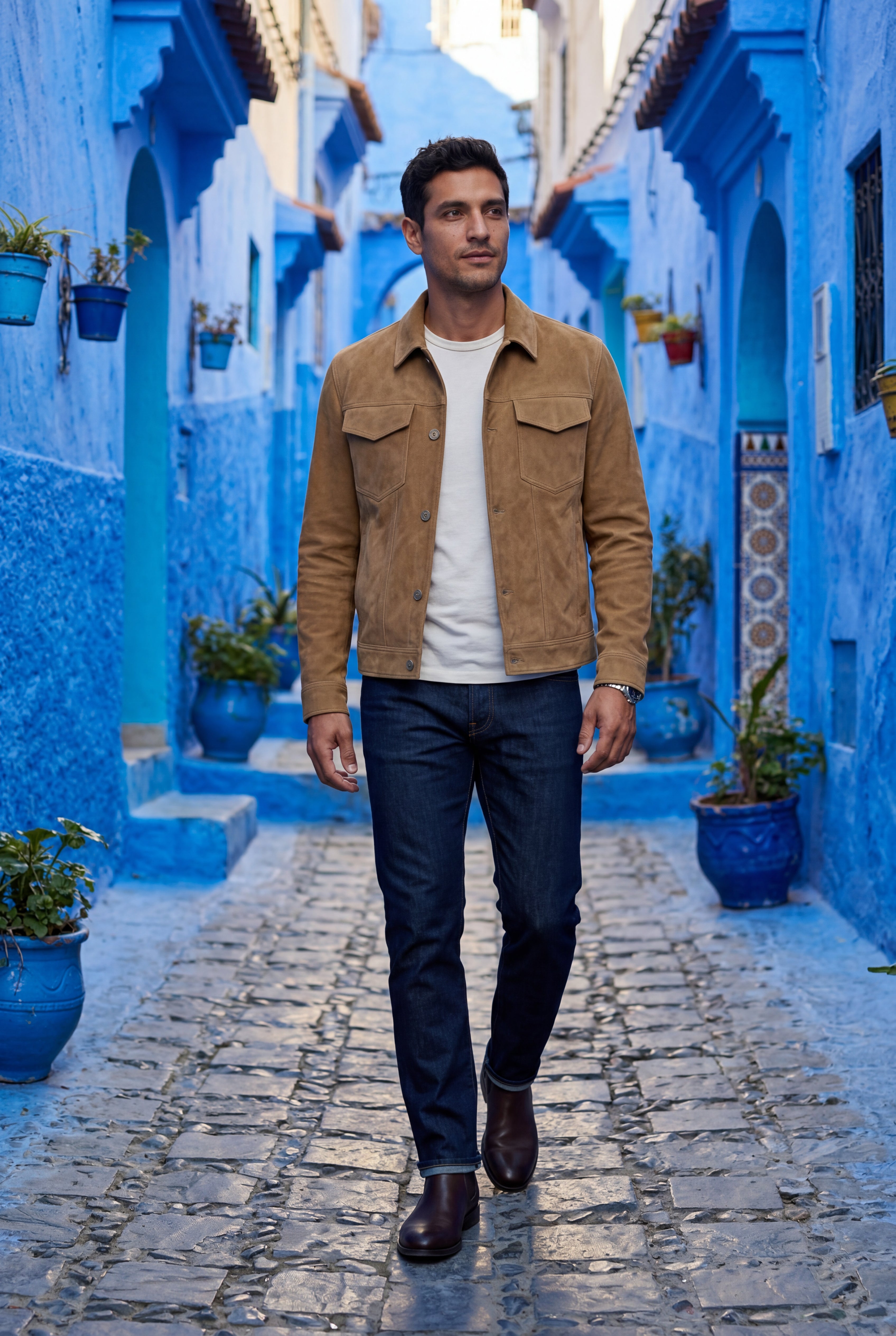 Liam | Structured Trucker Jacket with Button Closure