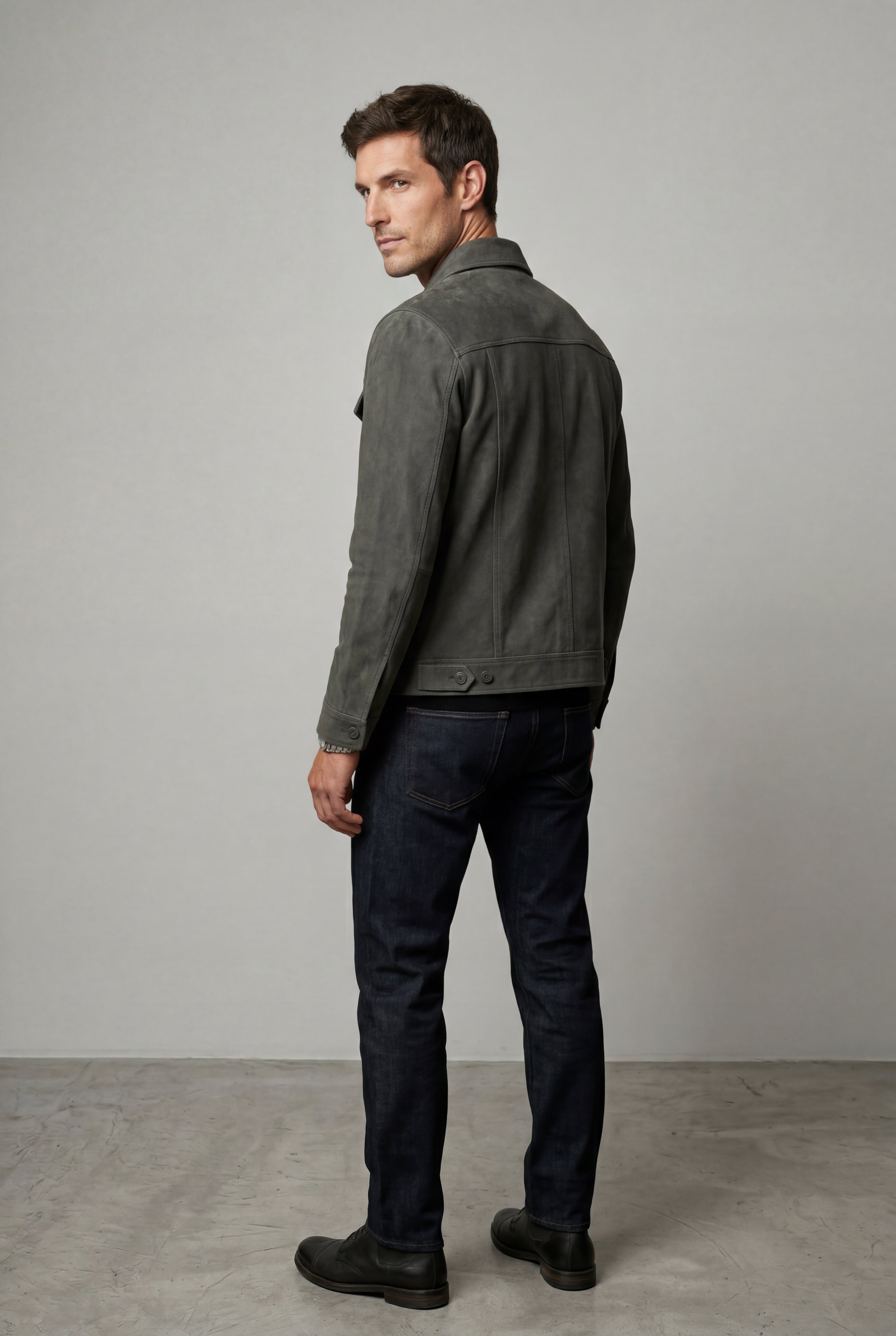 Liam | Structured Trucker Jacket with Button Closure