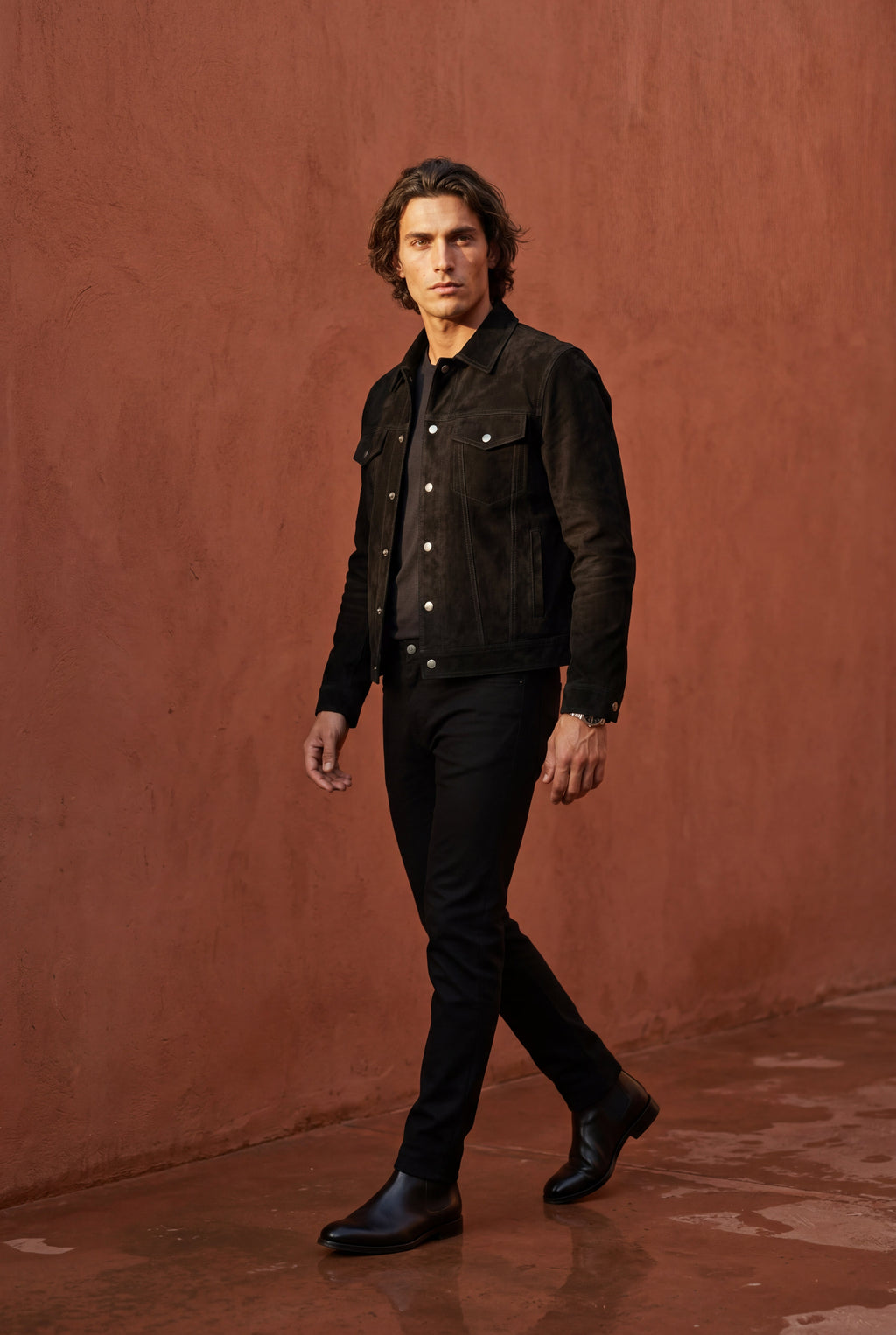 Liam | Structured Trucker Jacket with Button Closure