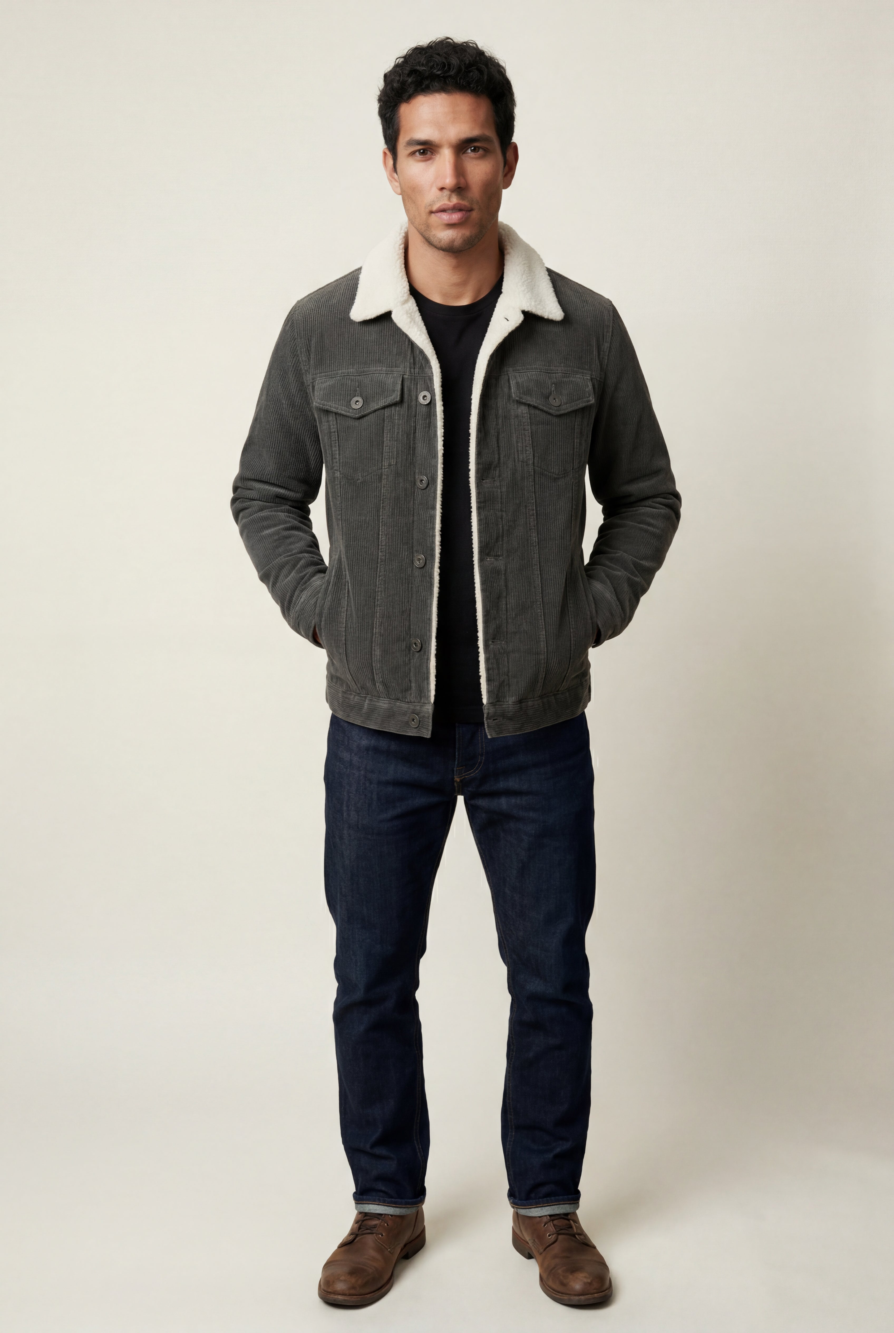 Liam | Structured Trucker Jacket with Collar