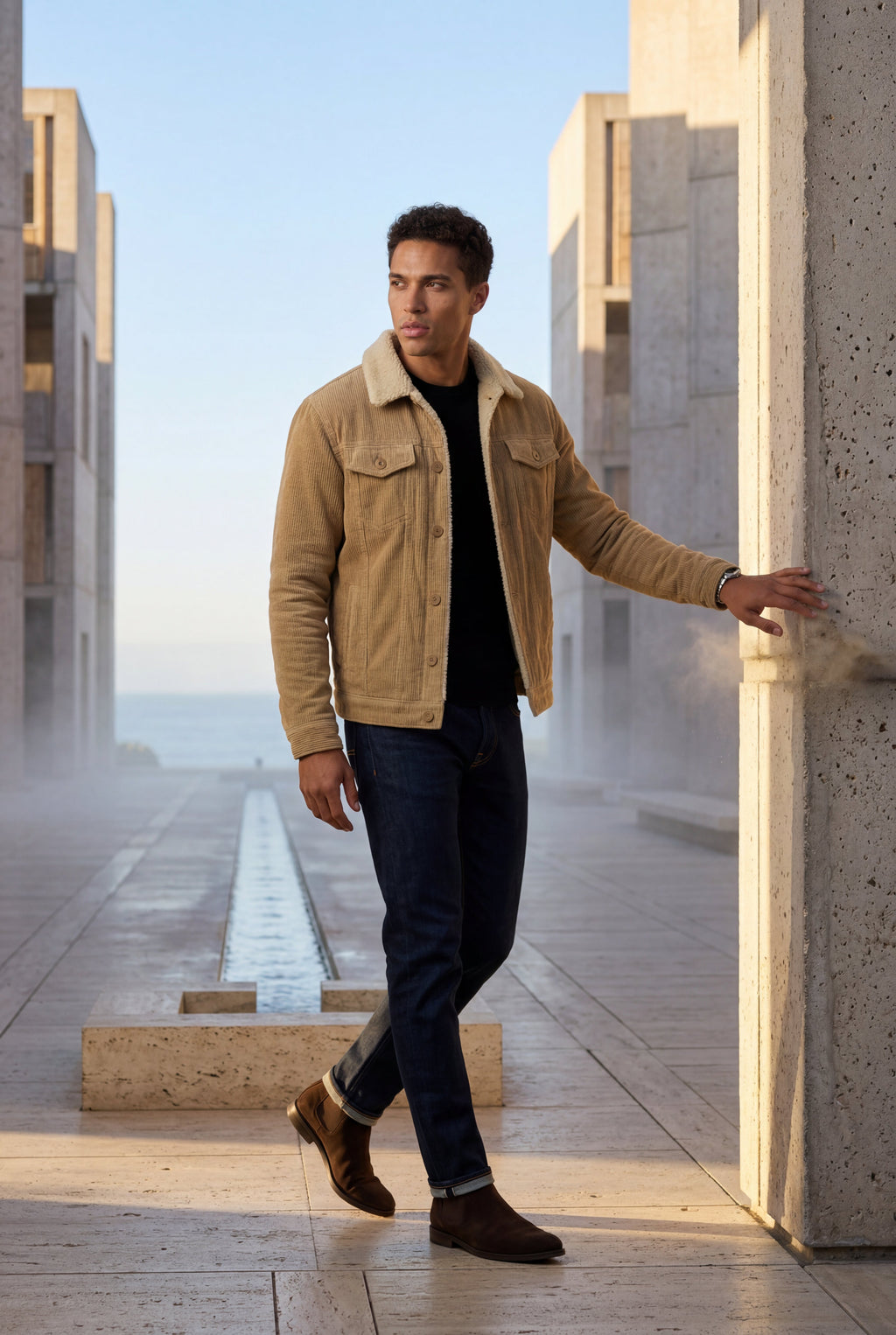 Liam | Structured Trucker Jacket with Collar
