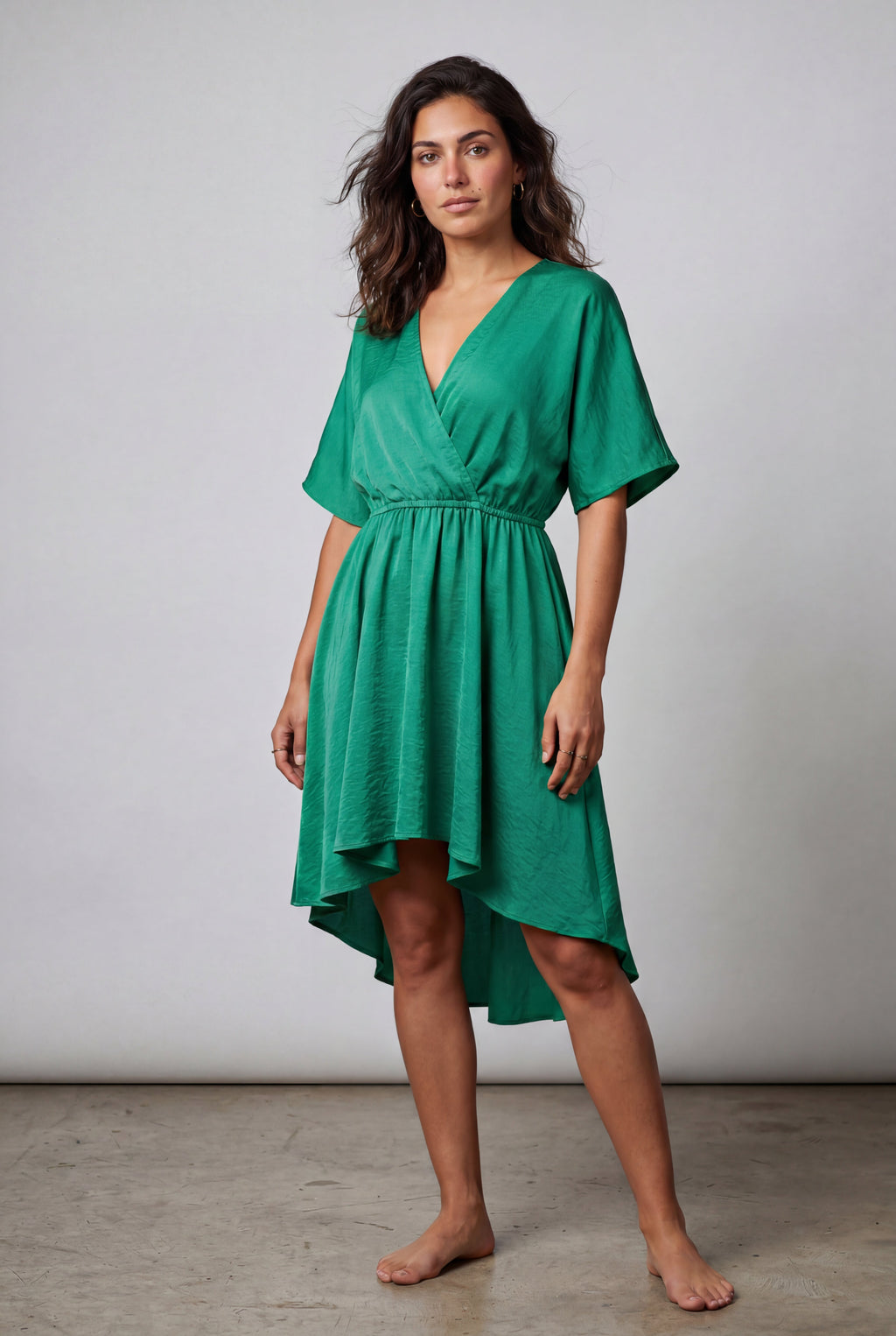 Alyssa | Flutter Sleeve Ruffle Hem Mini Dress For Women