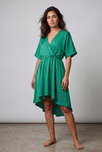 Alyssa | Flutter Sleeve Ruffle Hem Mini Dress For Women