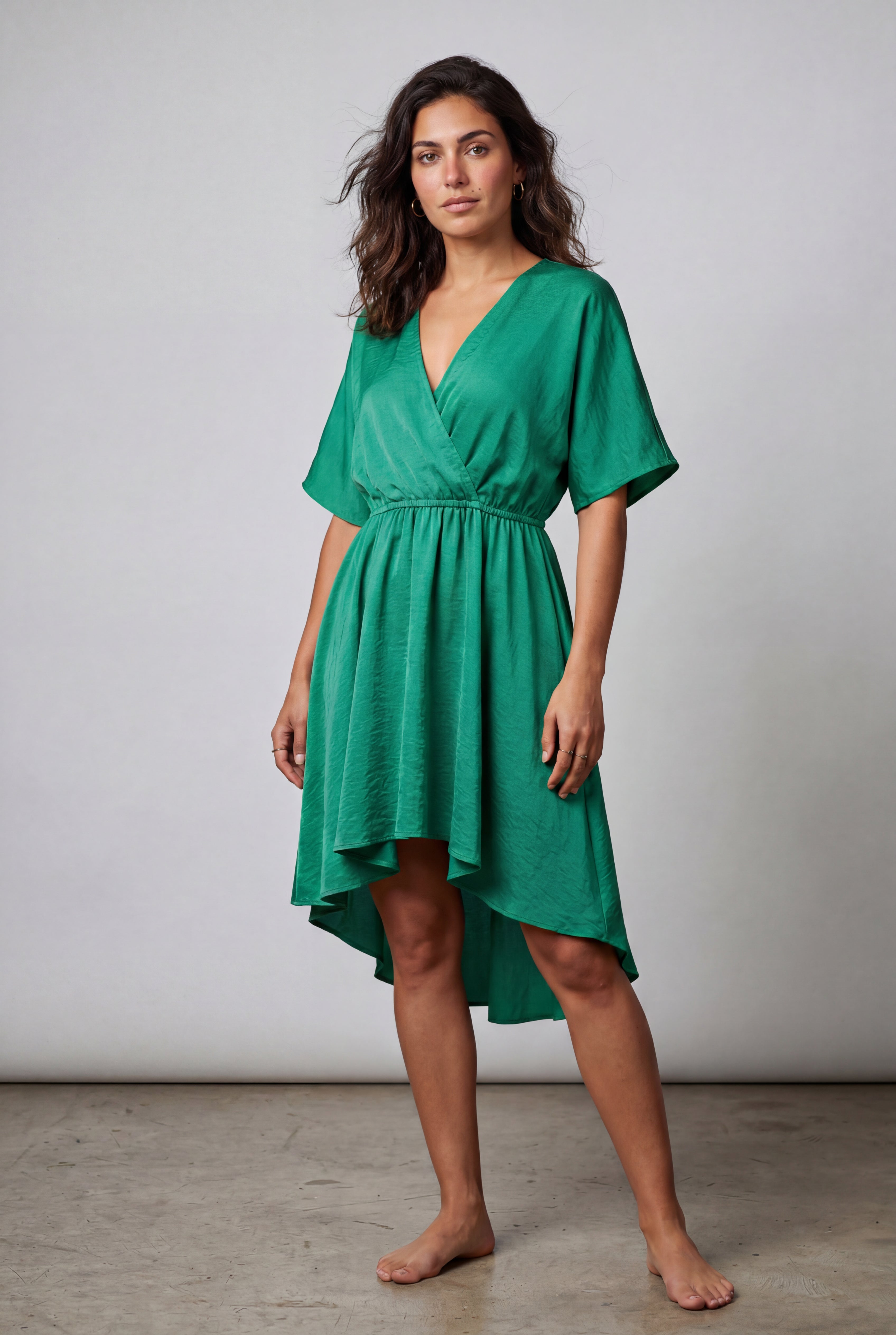 Alyssa | Flutter Sleeve Ruffle Hem Mini Dress For Women