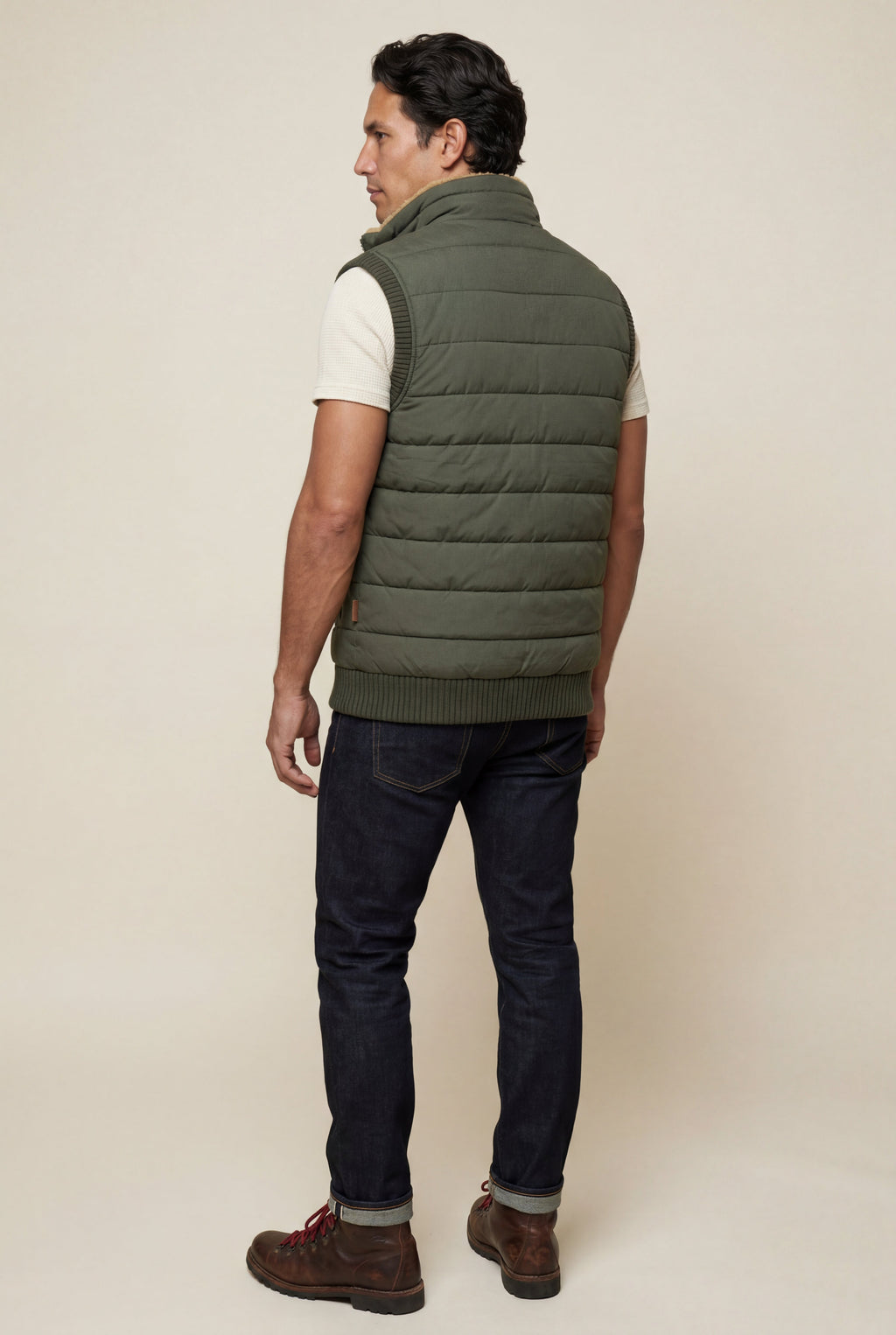 Liam | Quilted Puffer Vest with -lined Collar