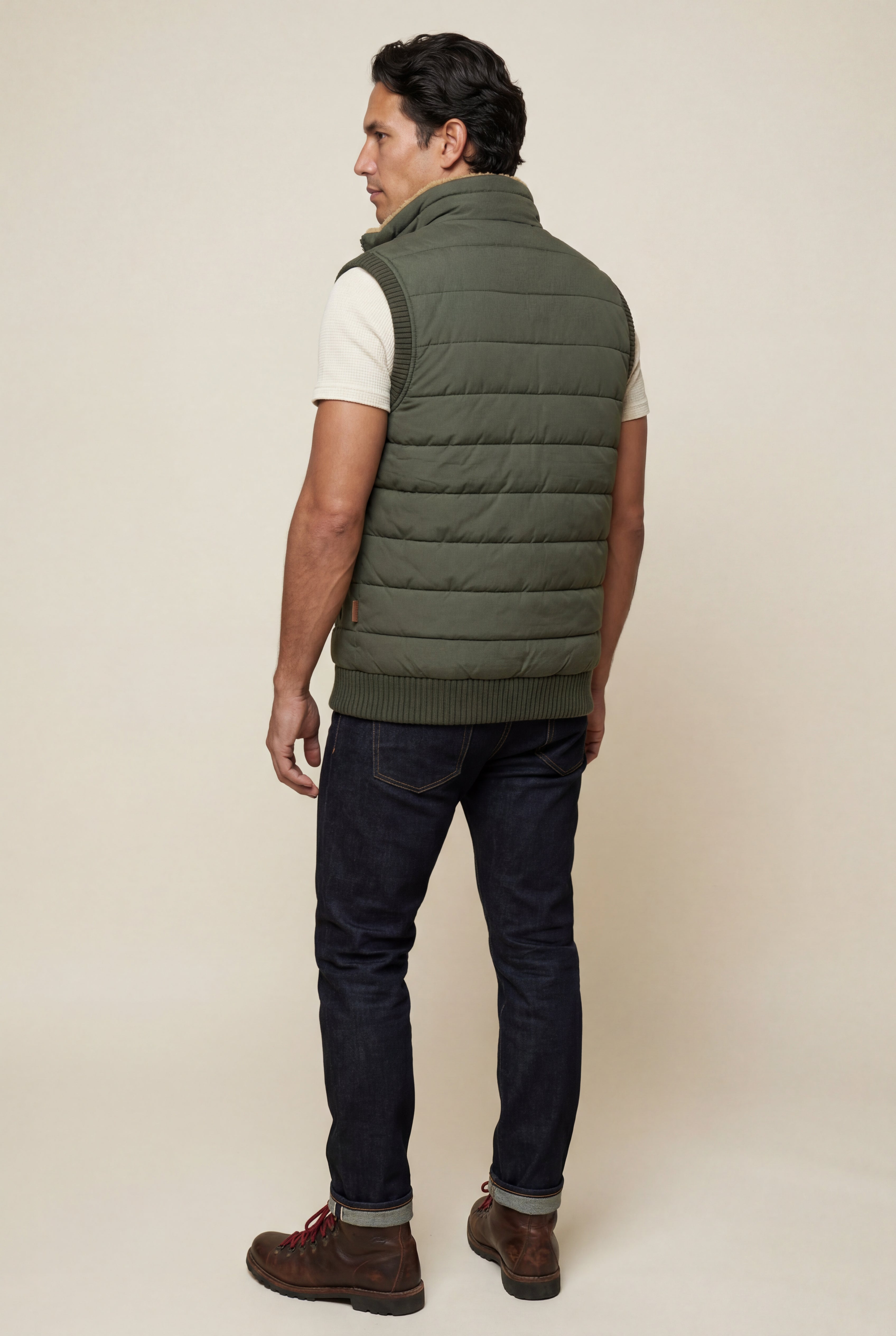 Liam | Quilted Puffer Vest with -lined Collar